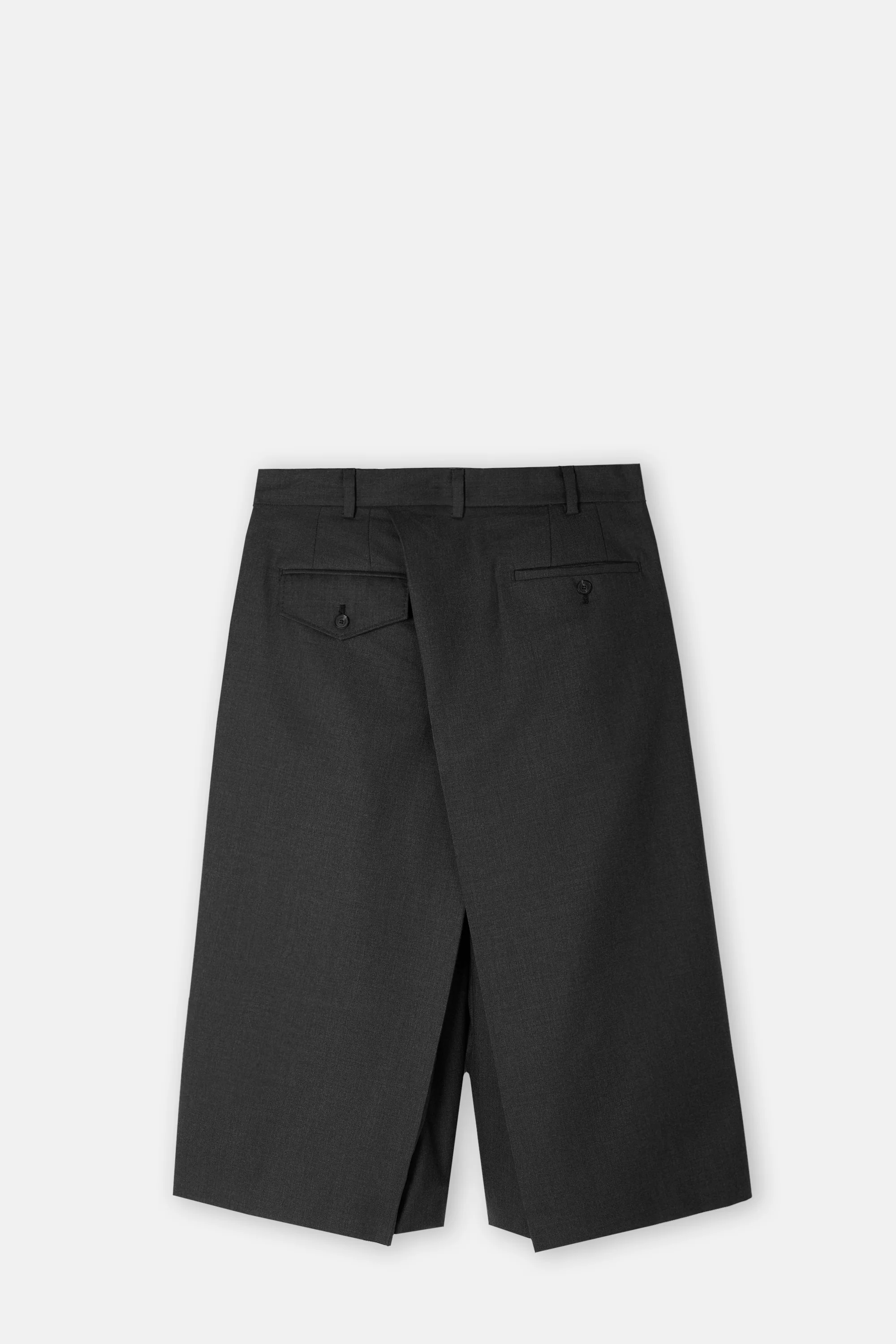 Grey Gabardine Medium Hakama Pants - Image 2