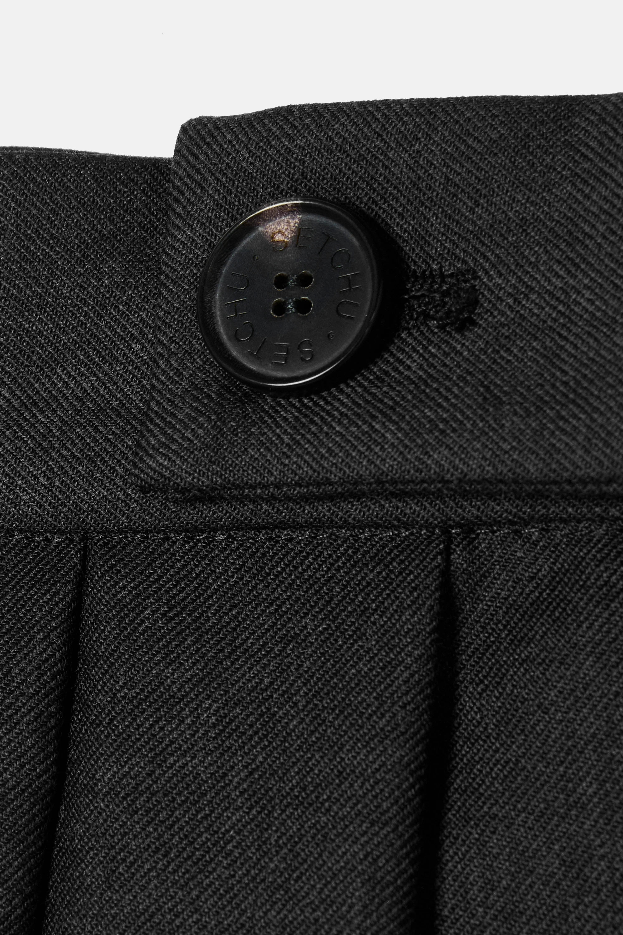 Grey Gabardine Medium Hakama Pants - Image 4