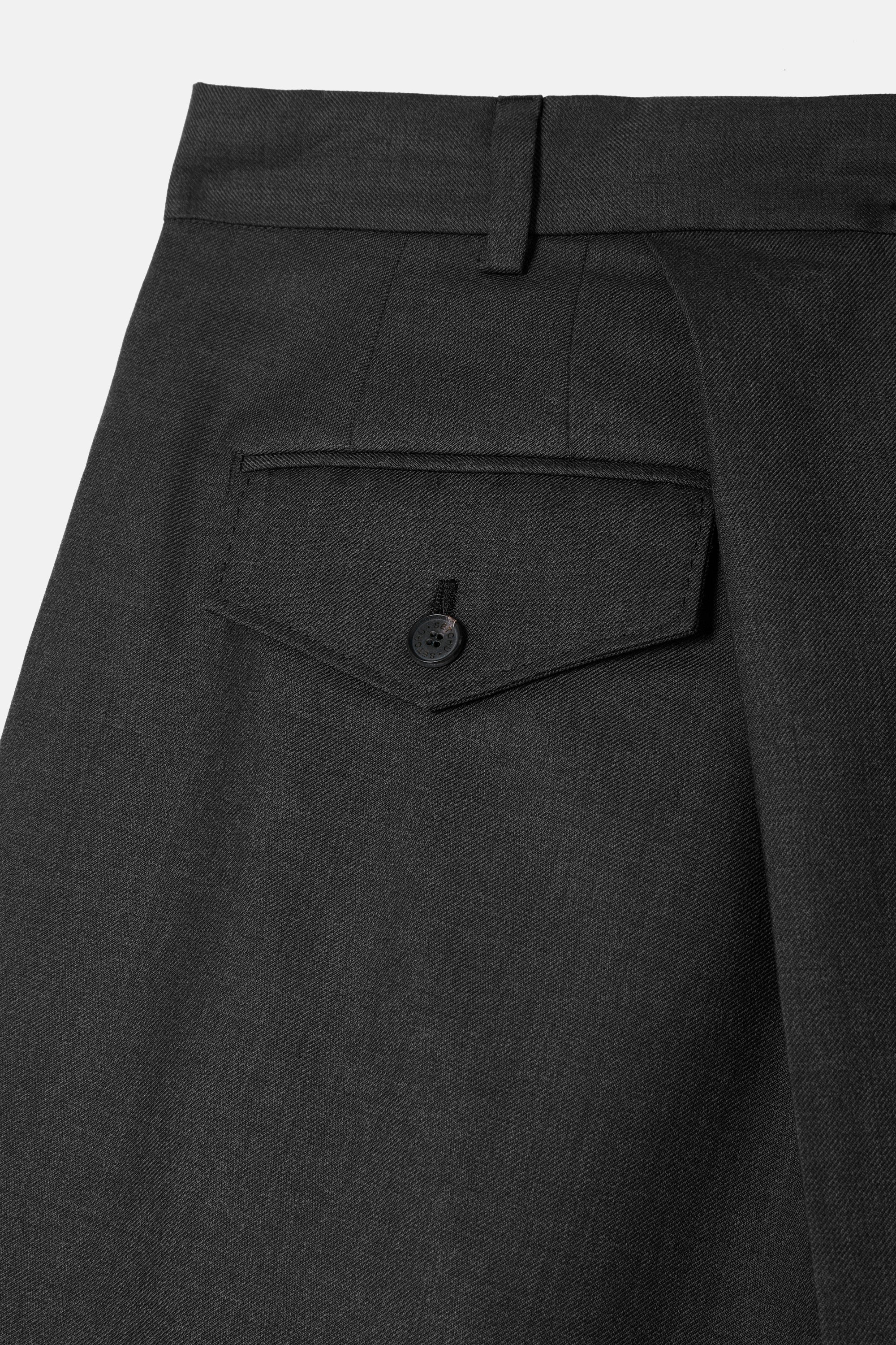 Grey Gabardine Medium Hakama Pants - Image 5
