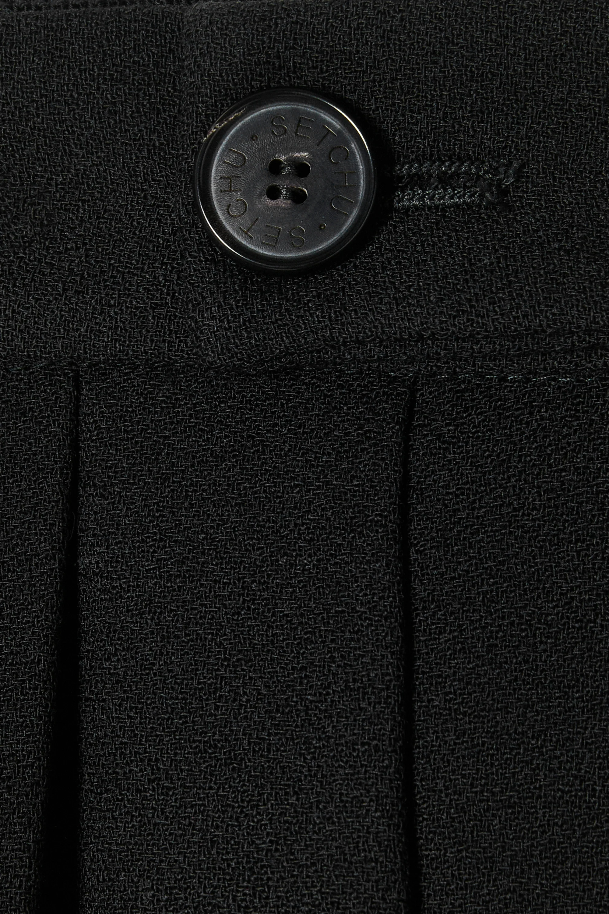 Medium Black Hakama Pants Matte & Shiny - Image 4