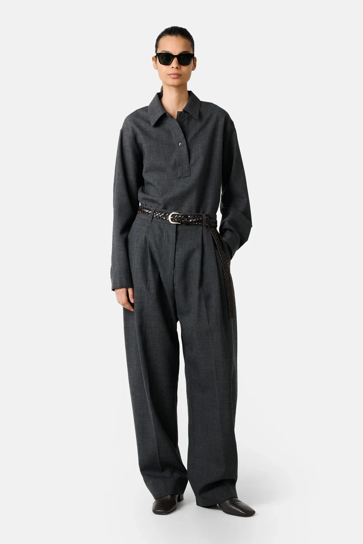 Slate Melange Pinole Shirt - Image 3