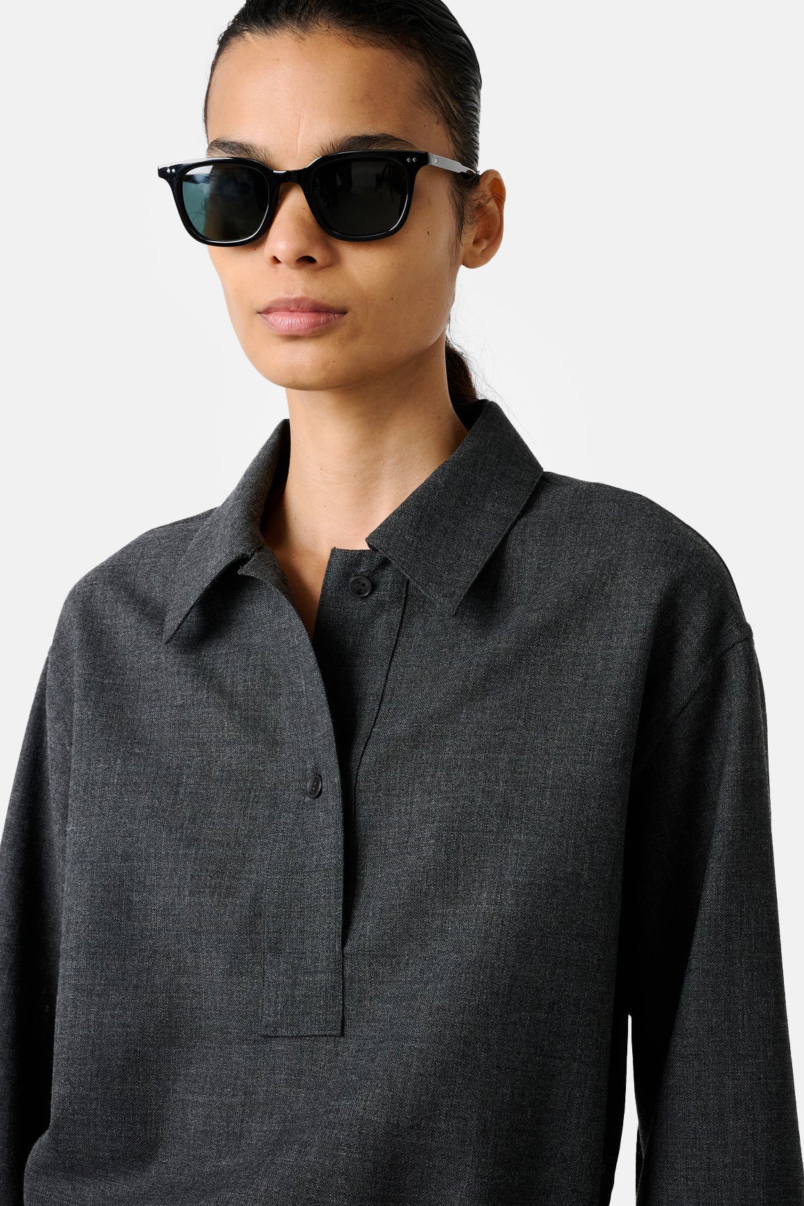 Slate Melange Pinole Shirt - Image 5