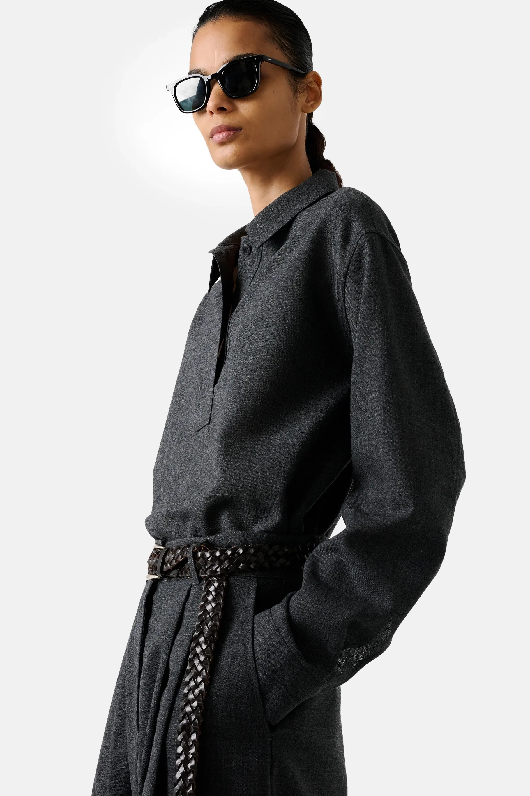 Slate Melange Pinole Shirt - Image 6