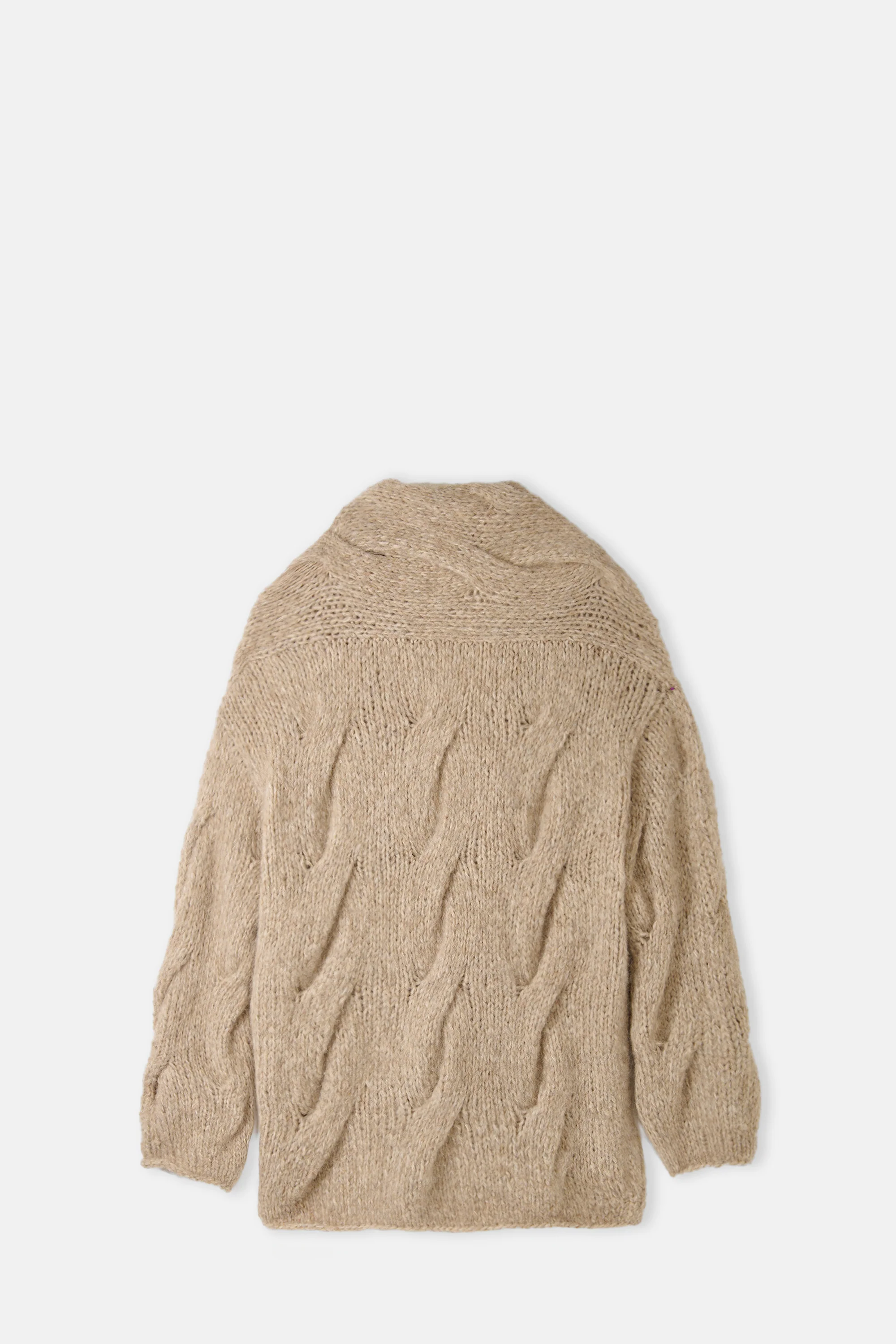 Husk Handknit Cable Cardigan - Image 2