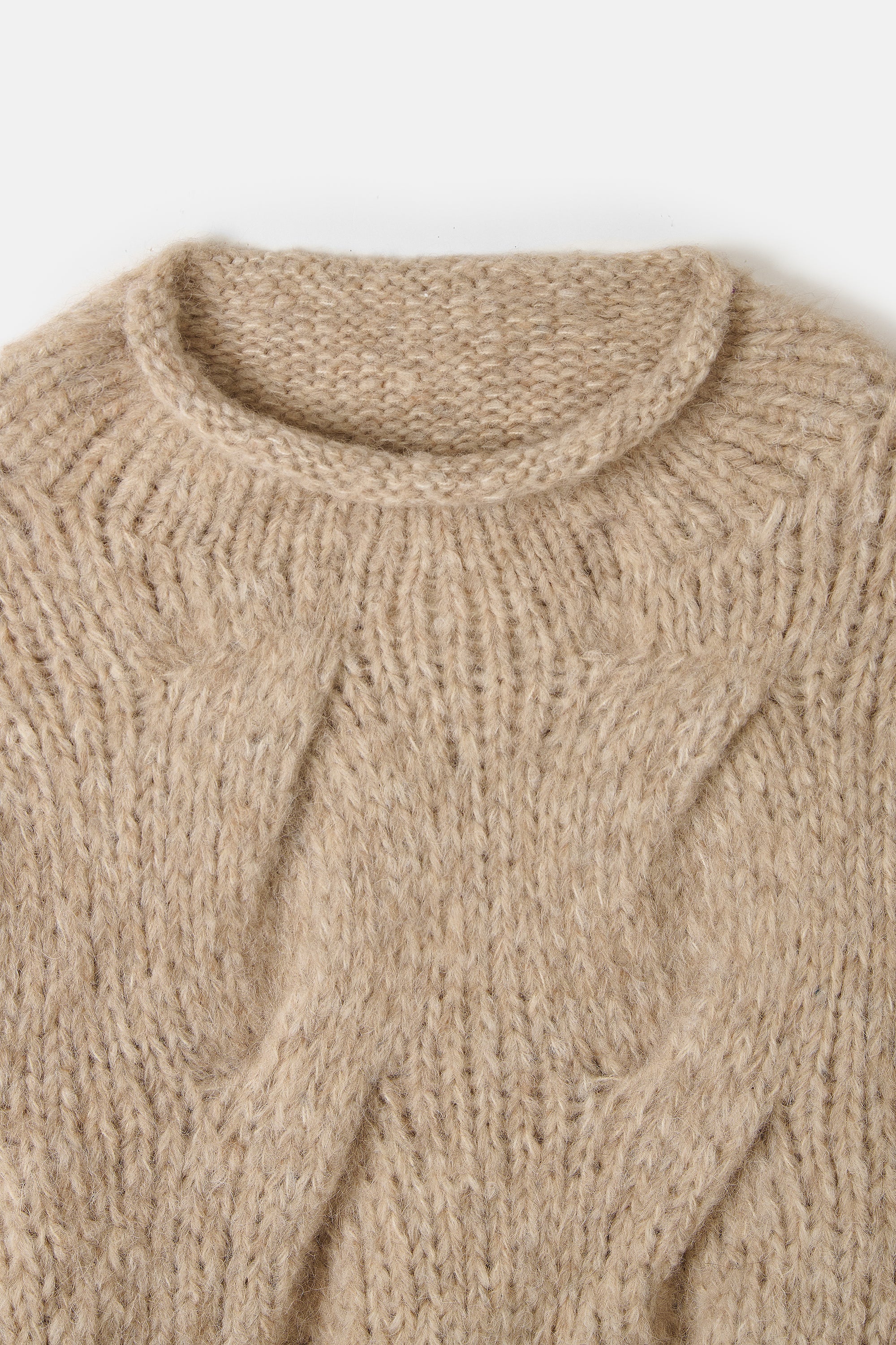 Husk Handknit Cable Rollneck - Image 3