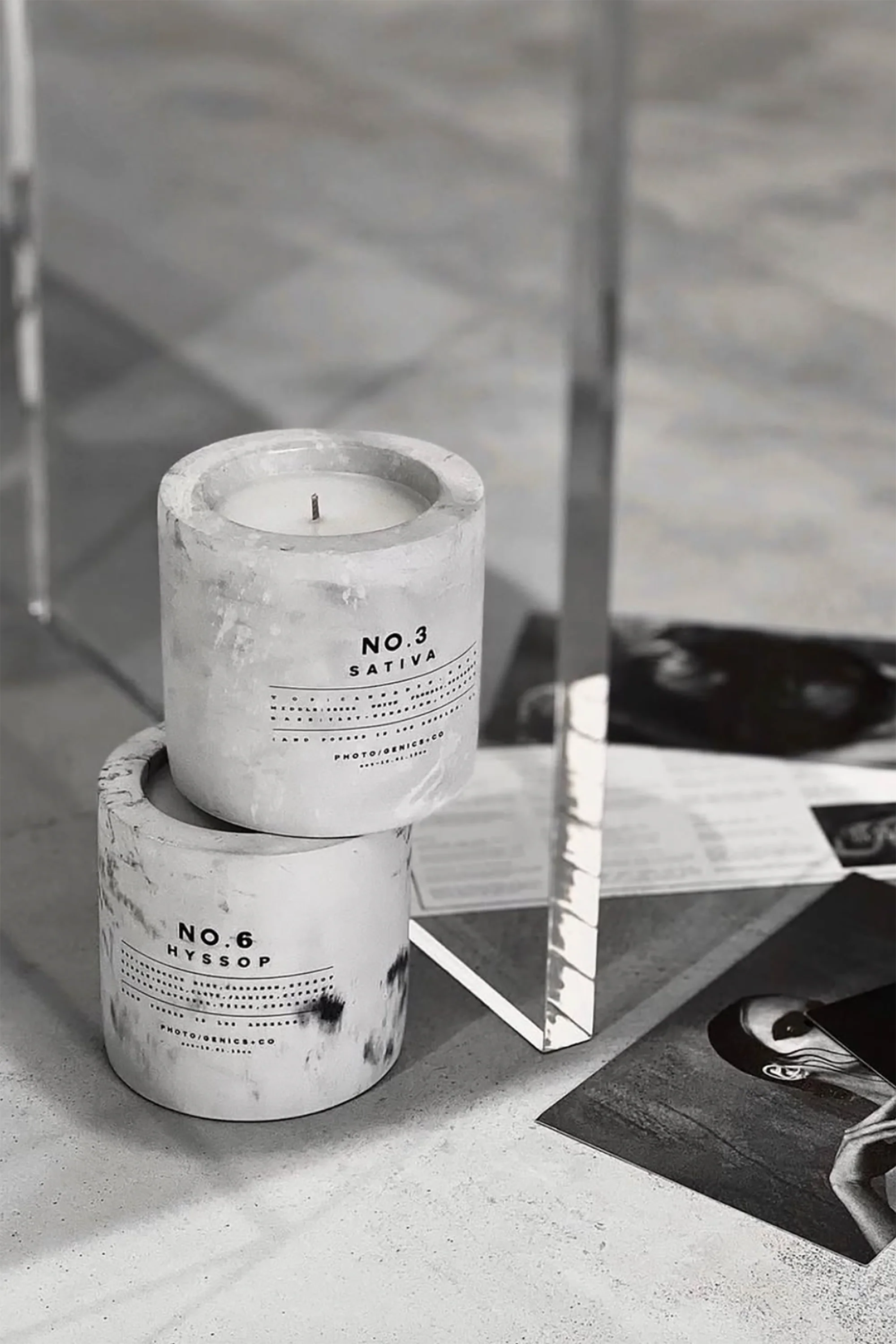 Hyssop Concrete Candles - Image 3