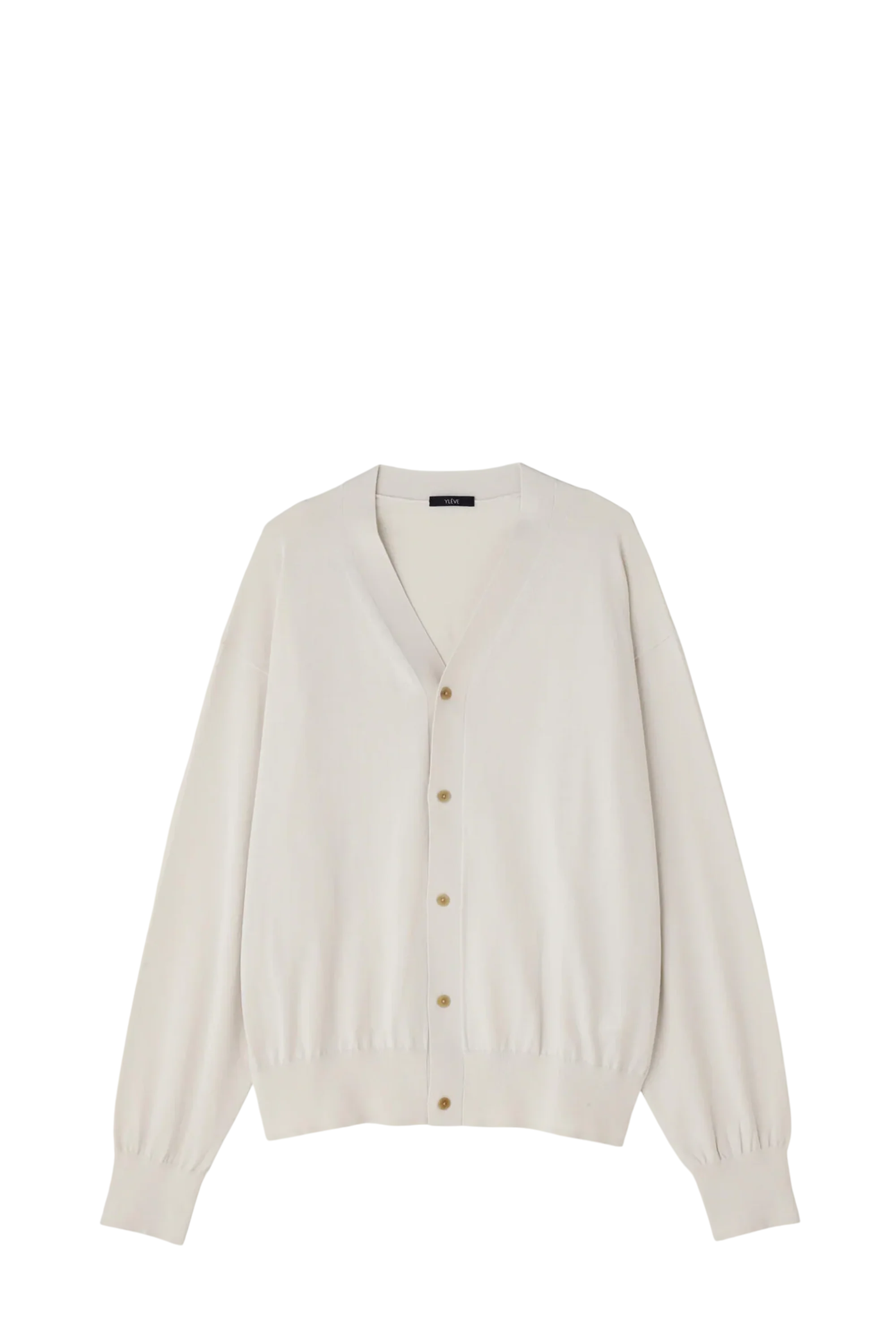 Ivory Gas Singeing Cotton Cardigan