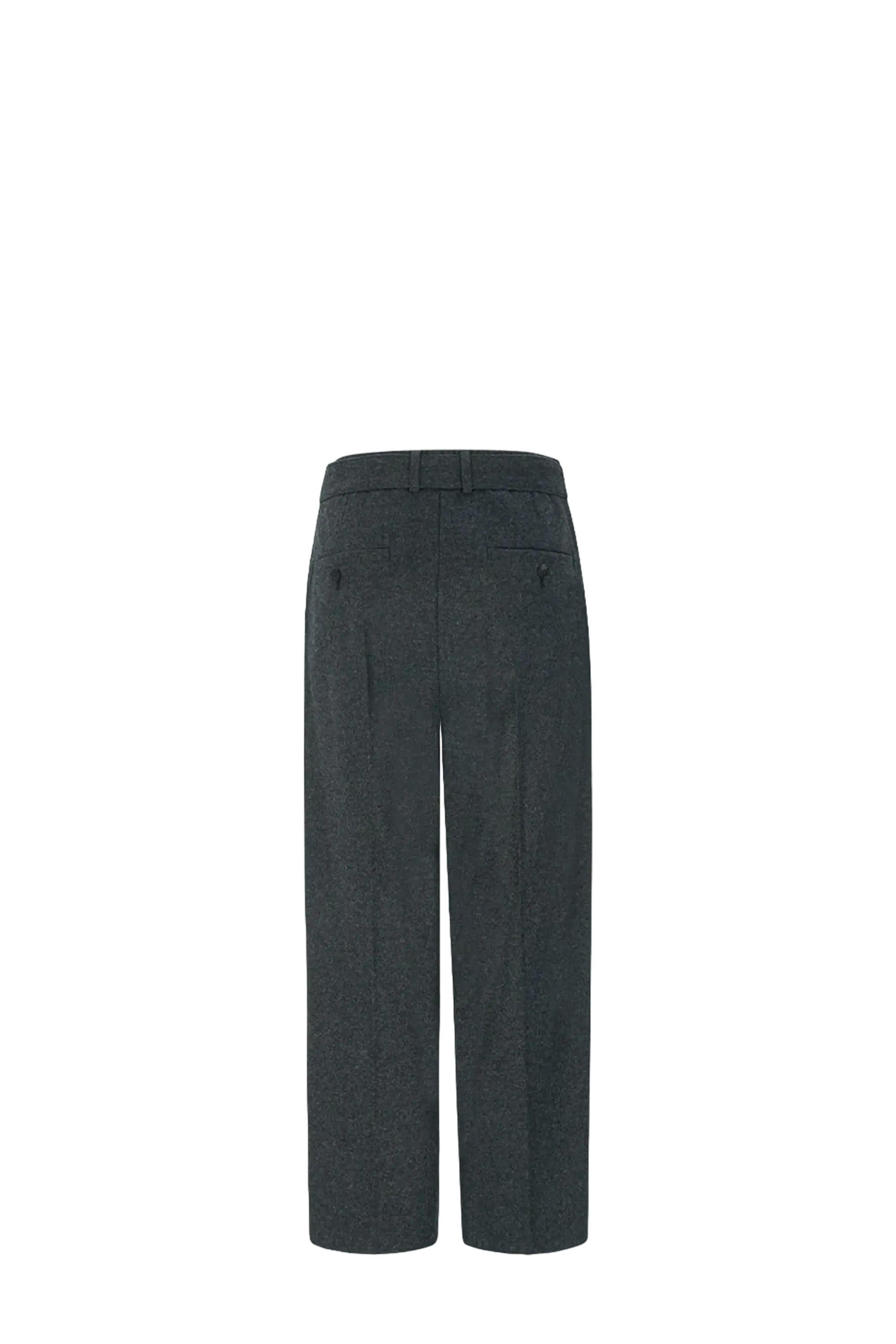 Wool Belted Trousers - Image 2