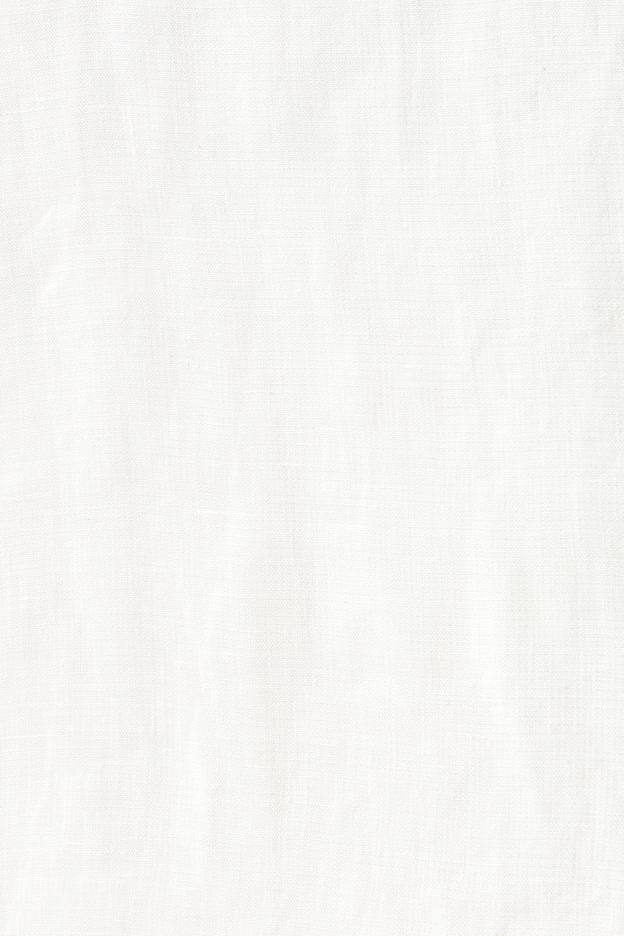 White Double Linen Pullover Shirt - Image 8