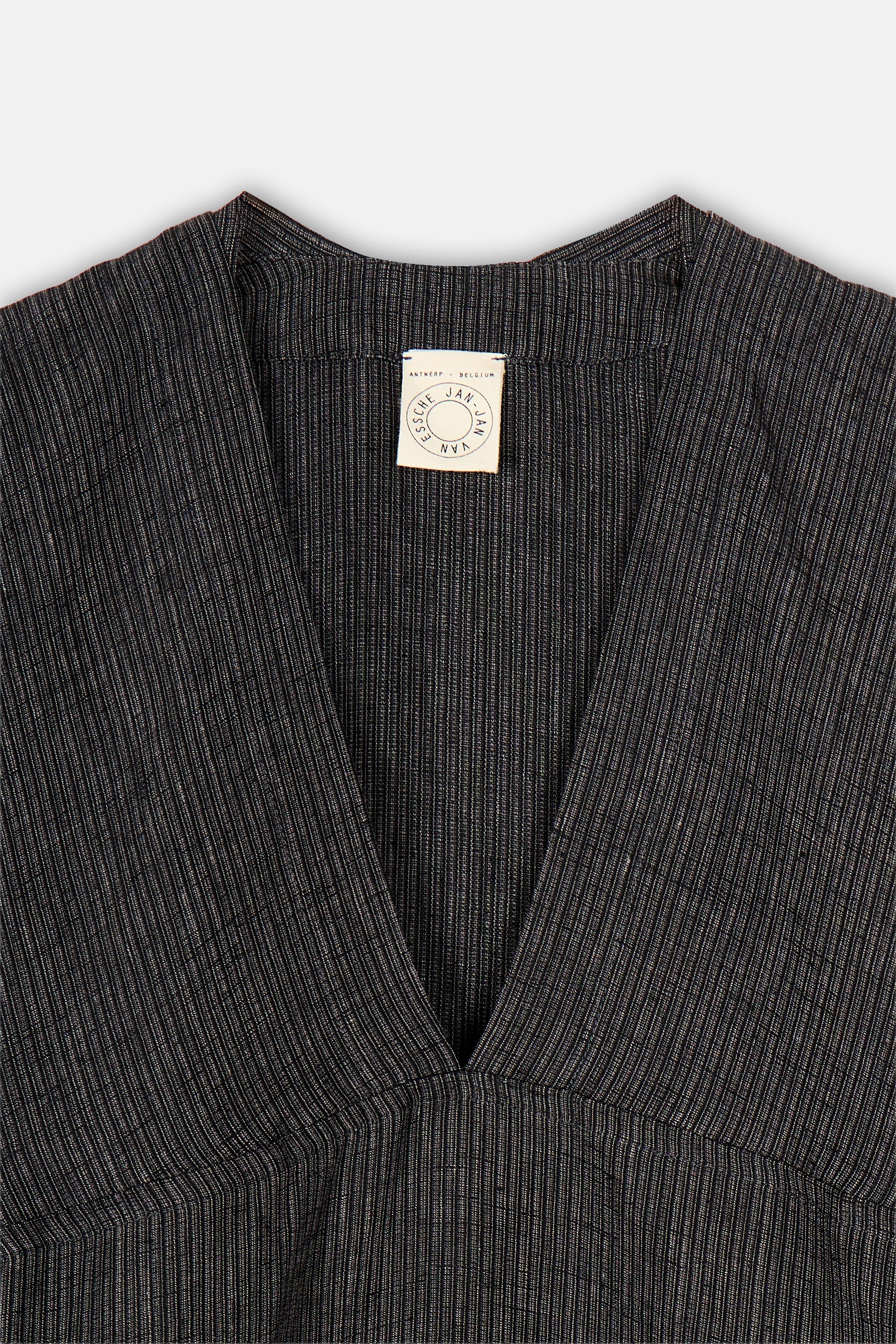 Long Oversized Tunic Yoke Striped - Image 3