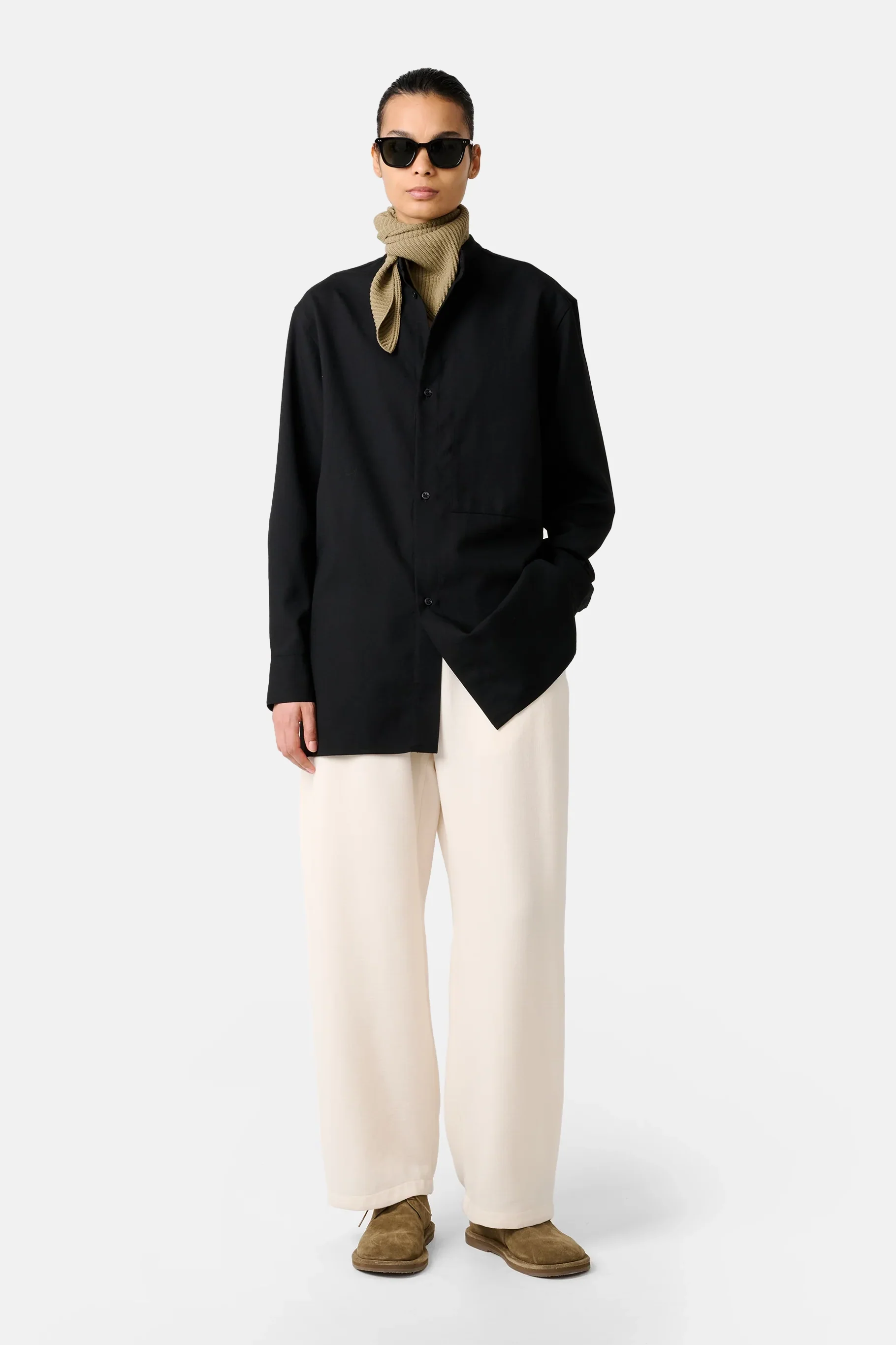 Black Noland Longline Shirt - Image 3