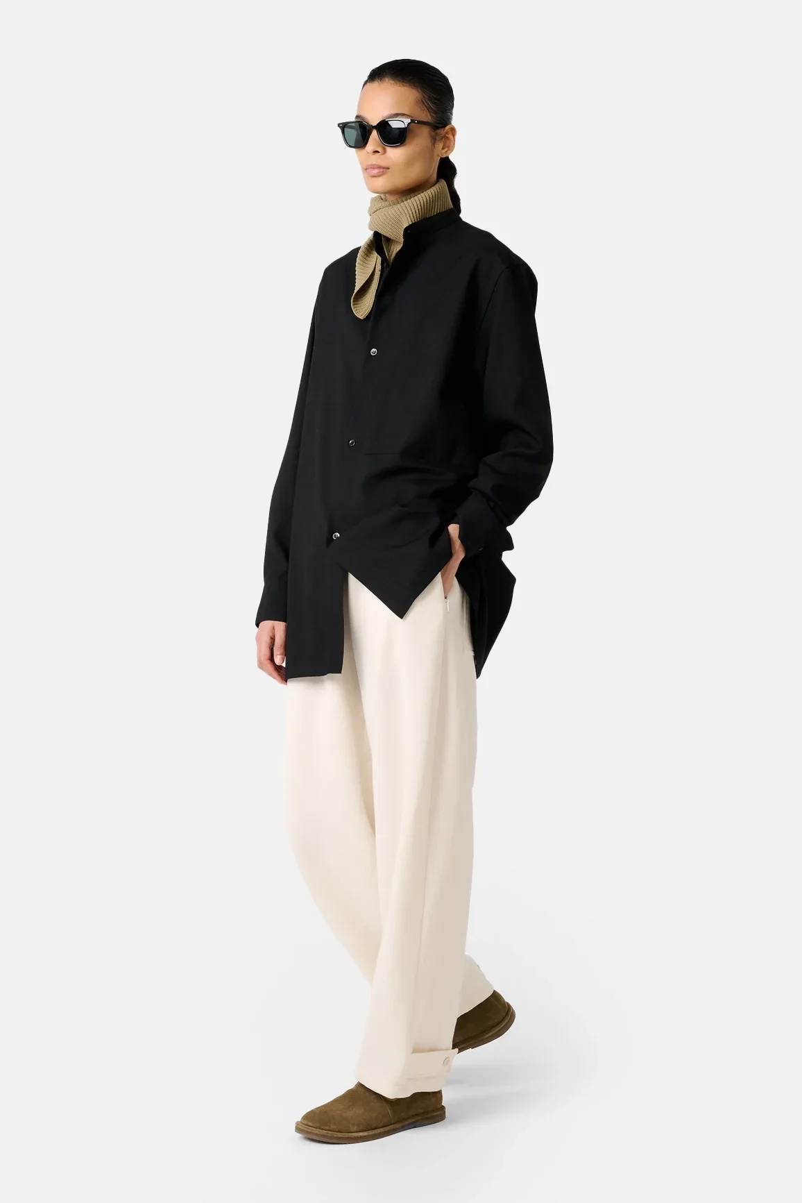 Black Noland Longline Shirt - Image 5