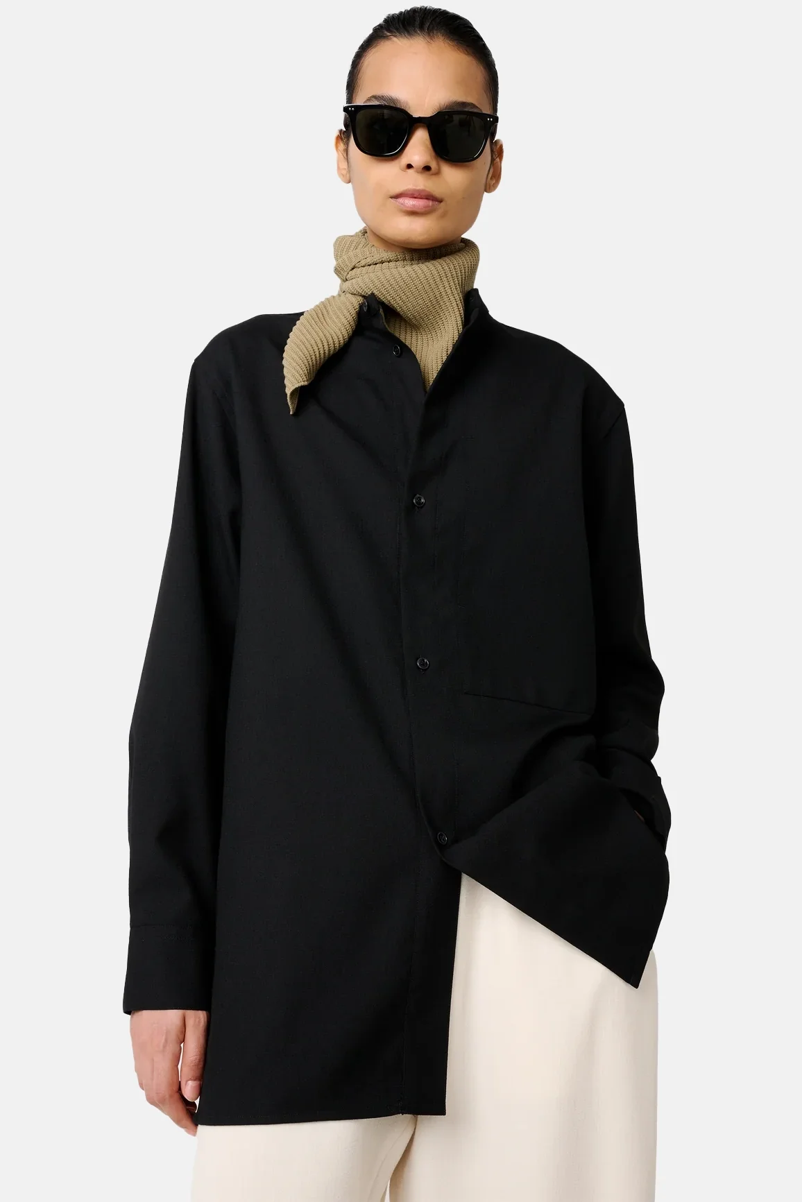 Black Noland Longline Shirt - Image 6
