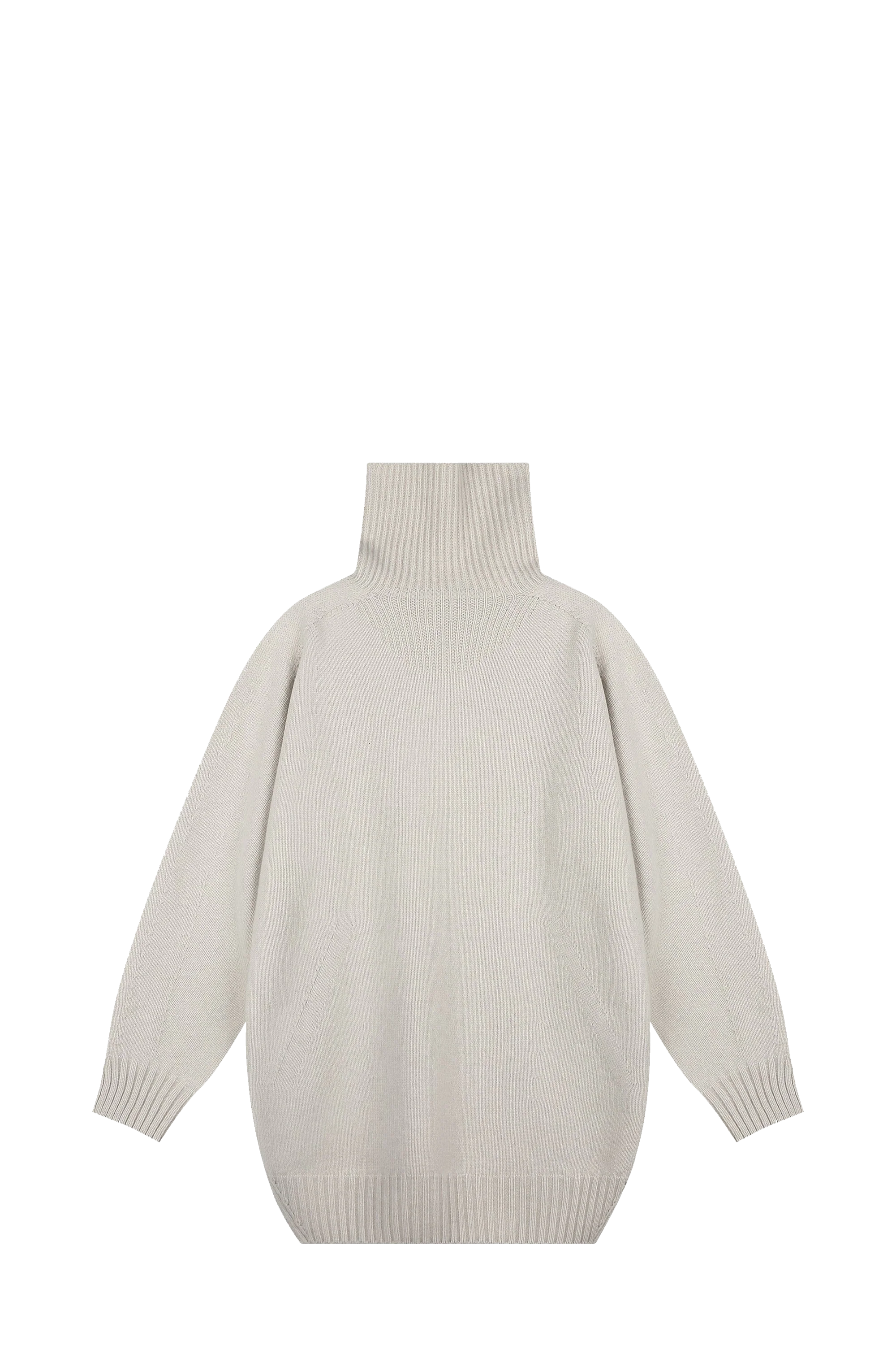 Loose Fit High Neck Knit Top - Image 2