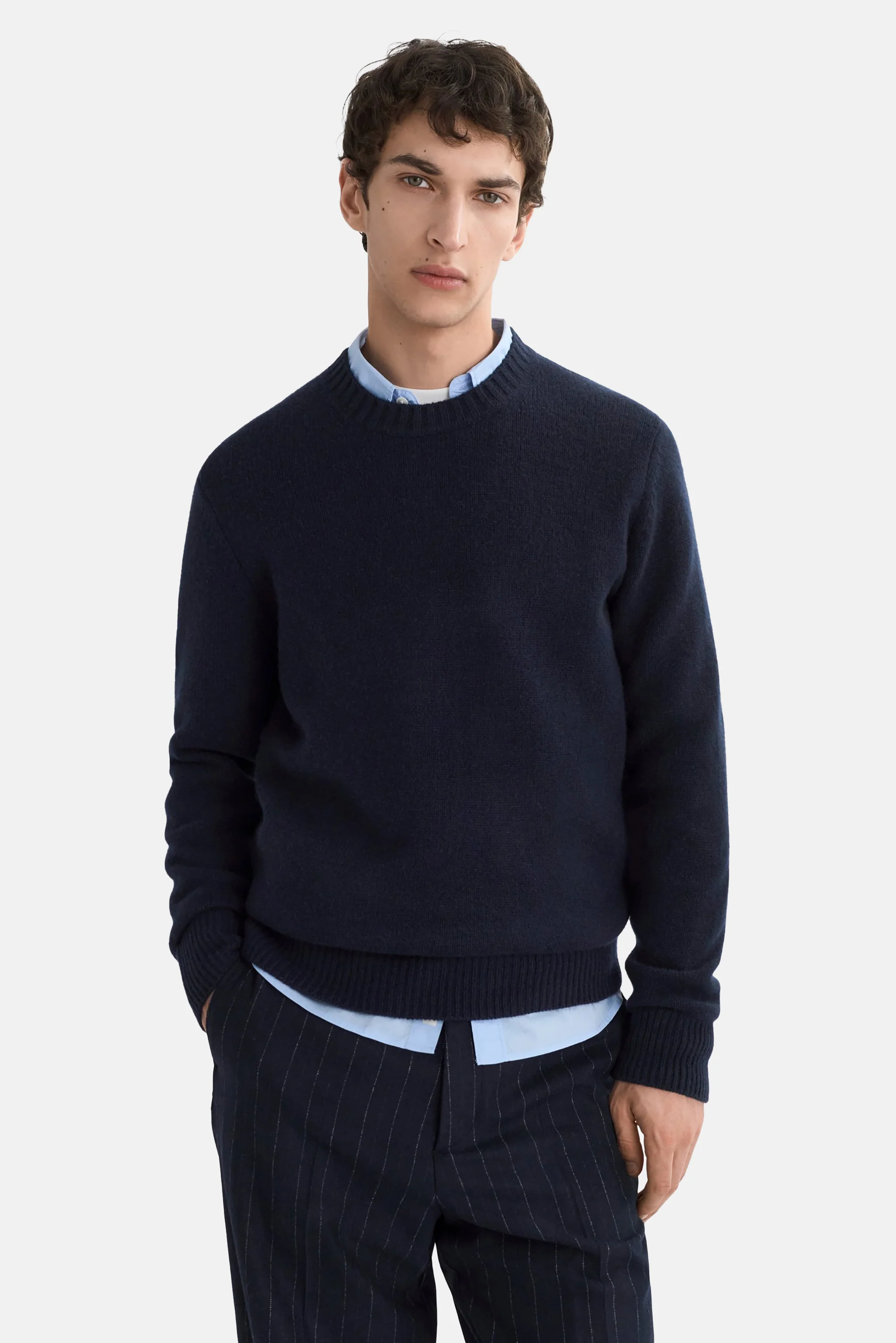 Navy Men's Chunky Crewneck - Image 3