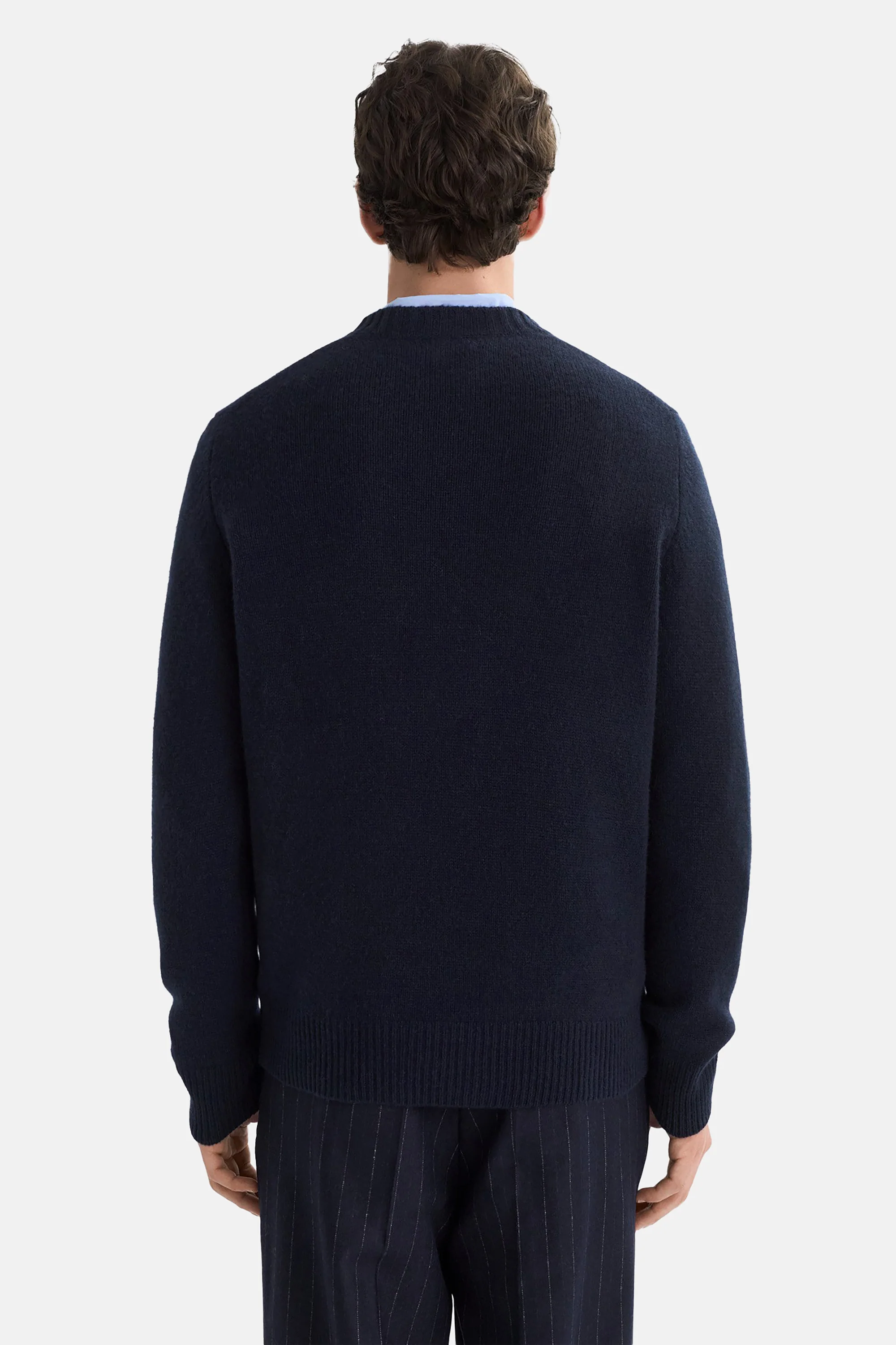 Navy Men's Chunky Crewneck - Image 4