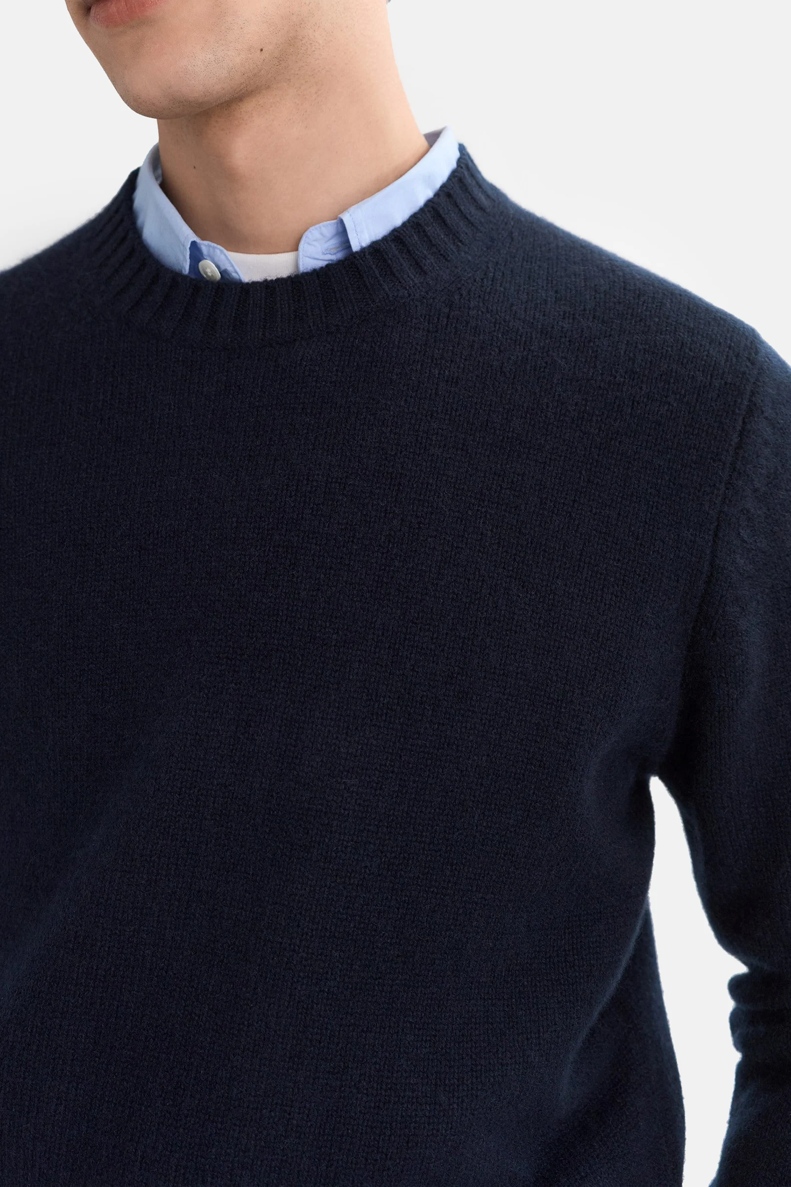 Navy Men's Chunky Crewneck - Image 5