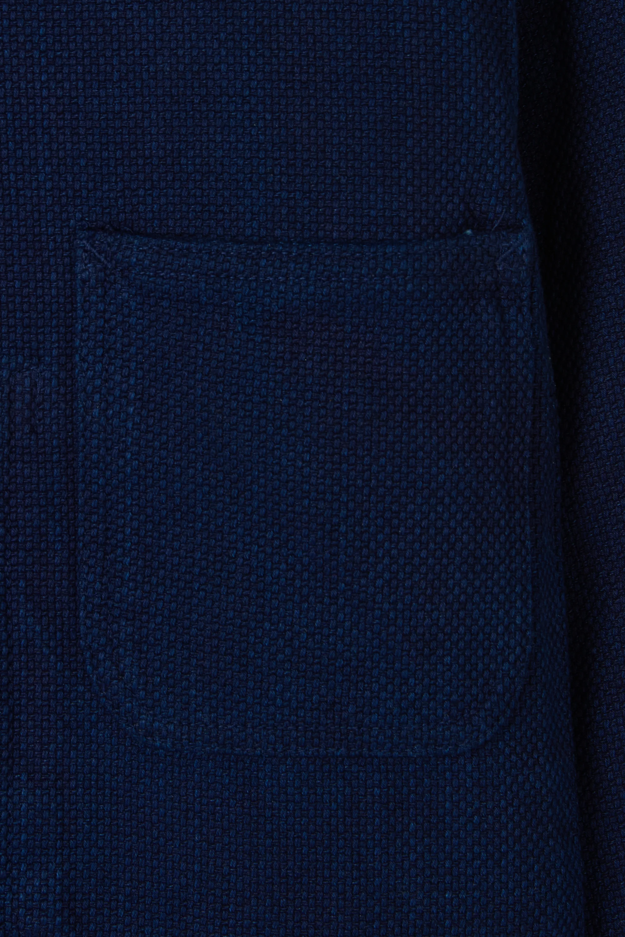 Pure Indigo Double Cloth Sashiko Coverall Jacket - Image 7