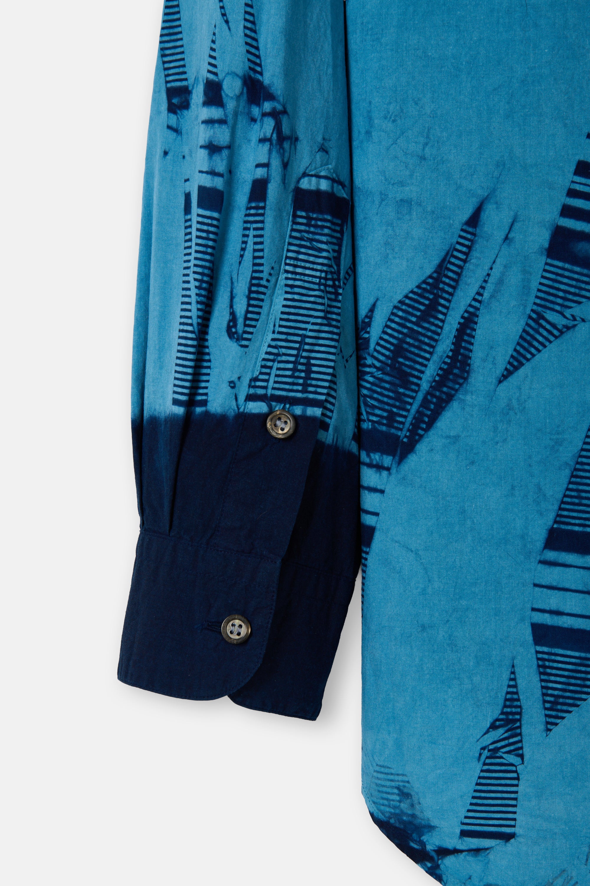 Pure Indigo Itajime Regular Collar Shirt - Image 5