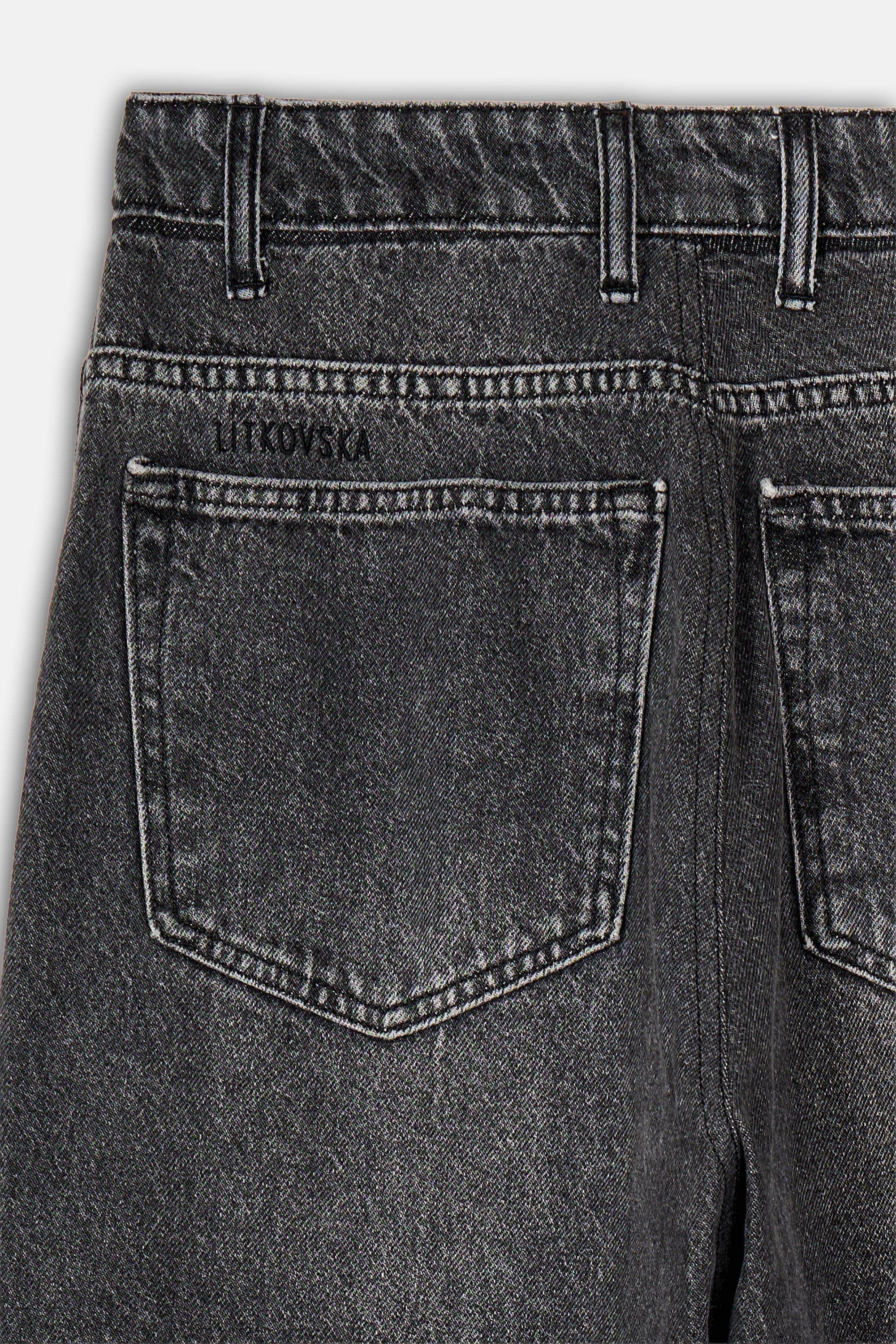 Mid Rise Wide Leg Jeans - Image 5
