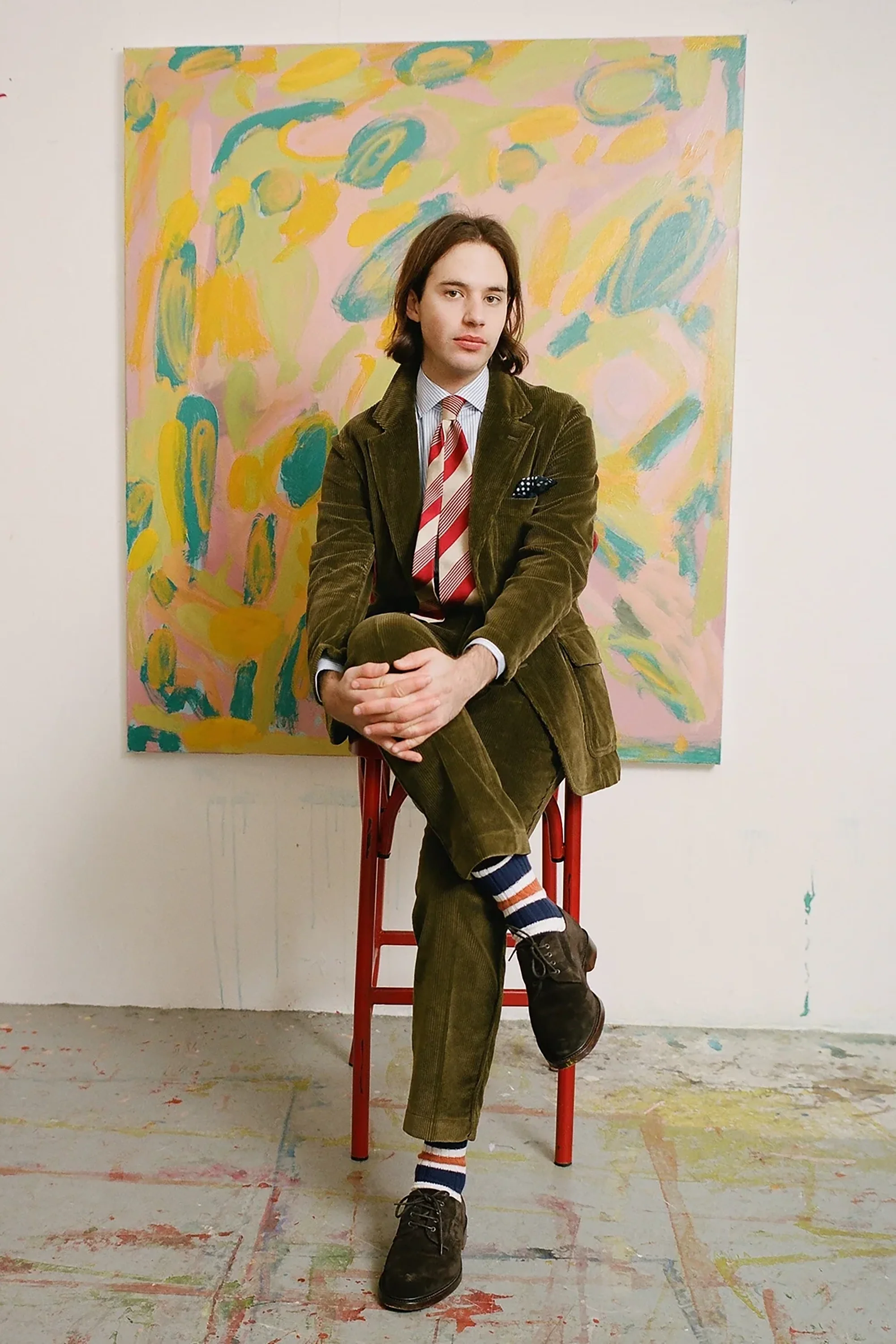 Olive Cotton Corduroy Games Blazer Mk. I - Image 7