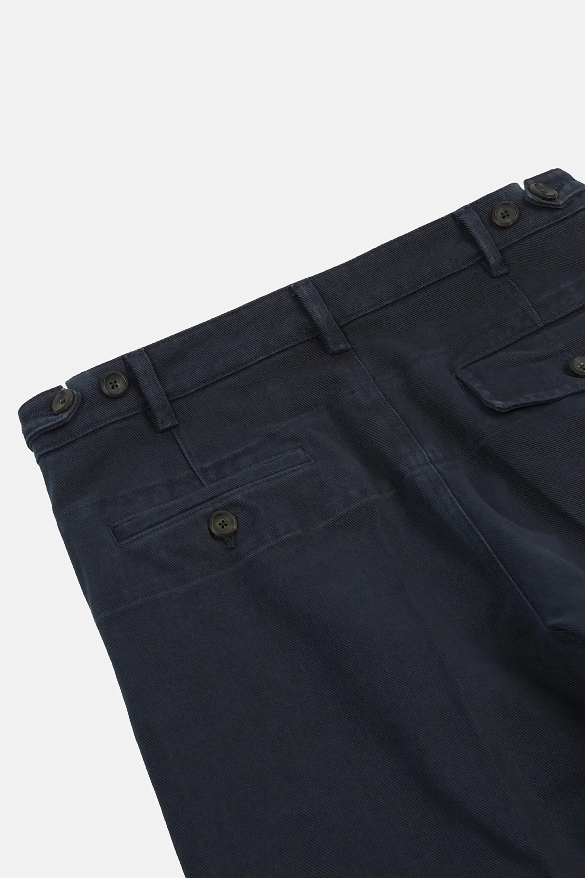 Dark Navy Heavy Cotton Twill Games Trousers - Image 6