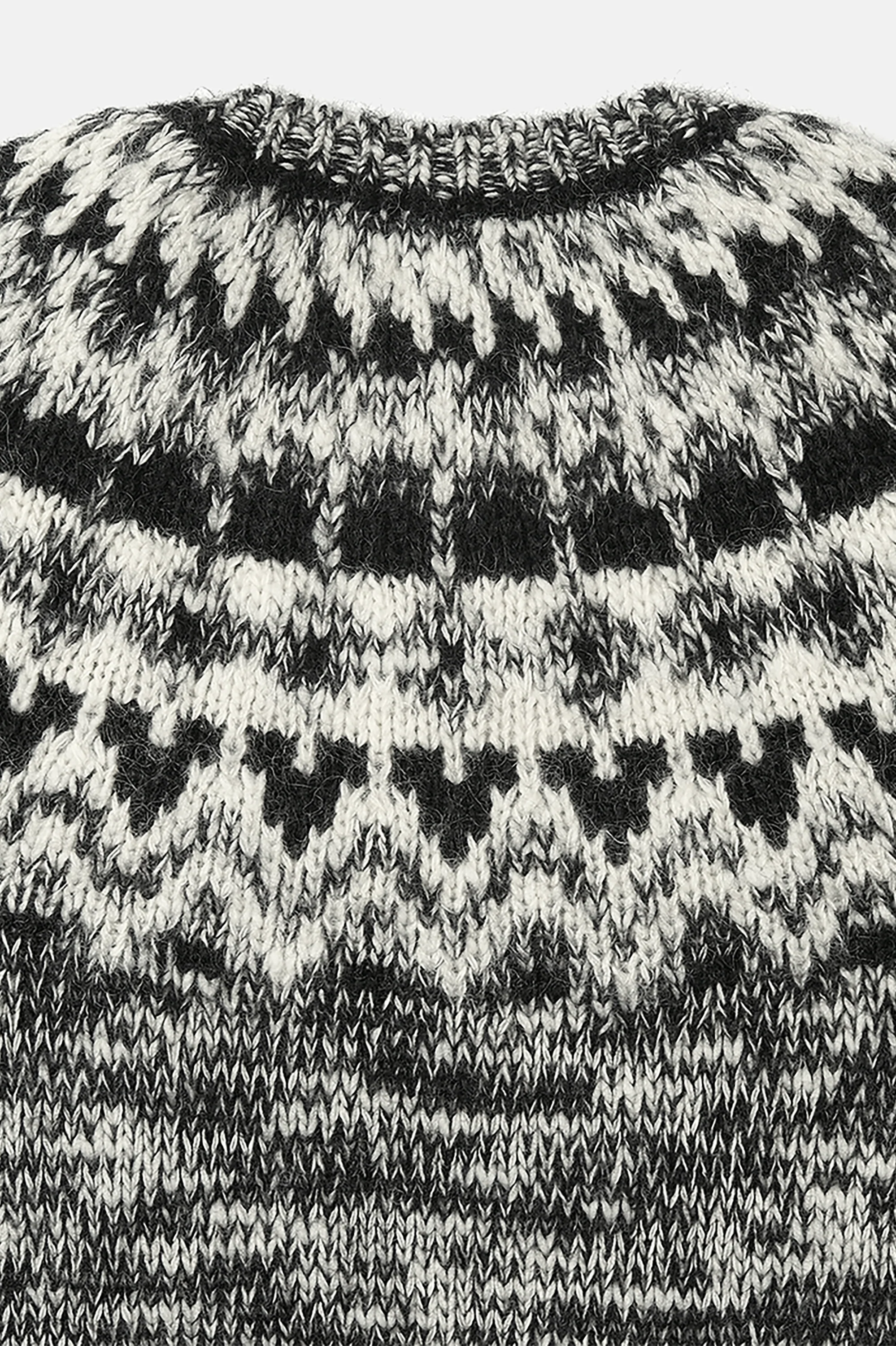Black Mohair Nordic Crew Neck - Image 4