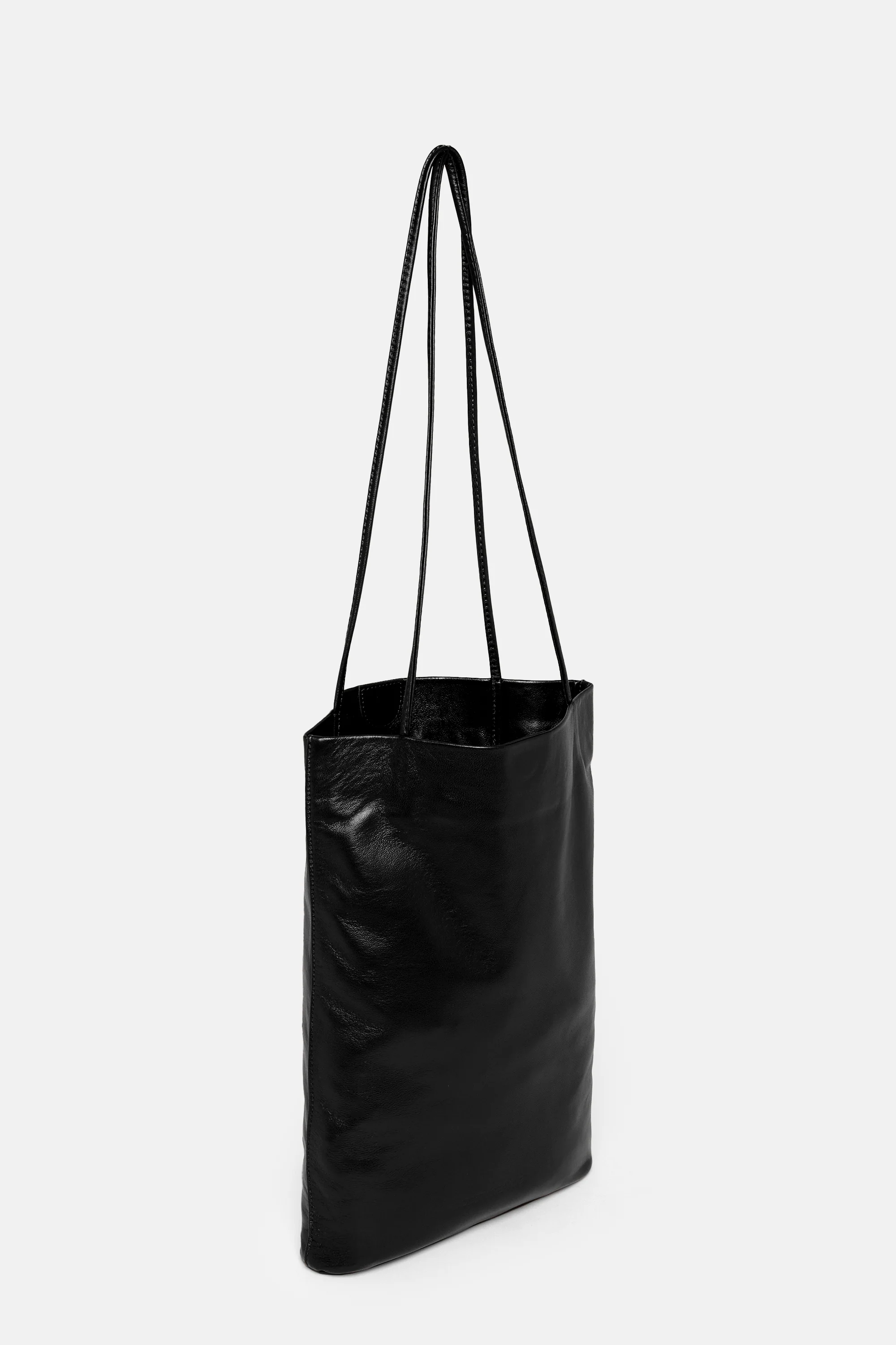 Black Narrow Oval Tote - Image 2