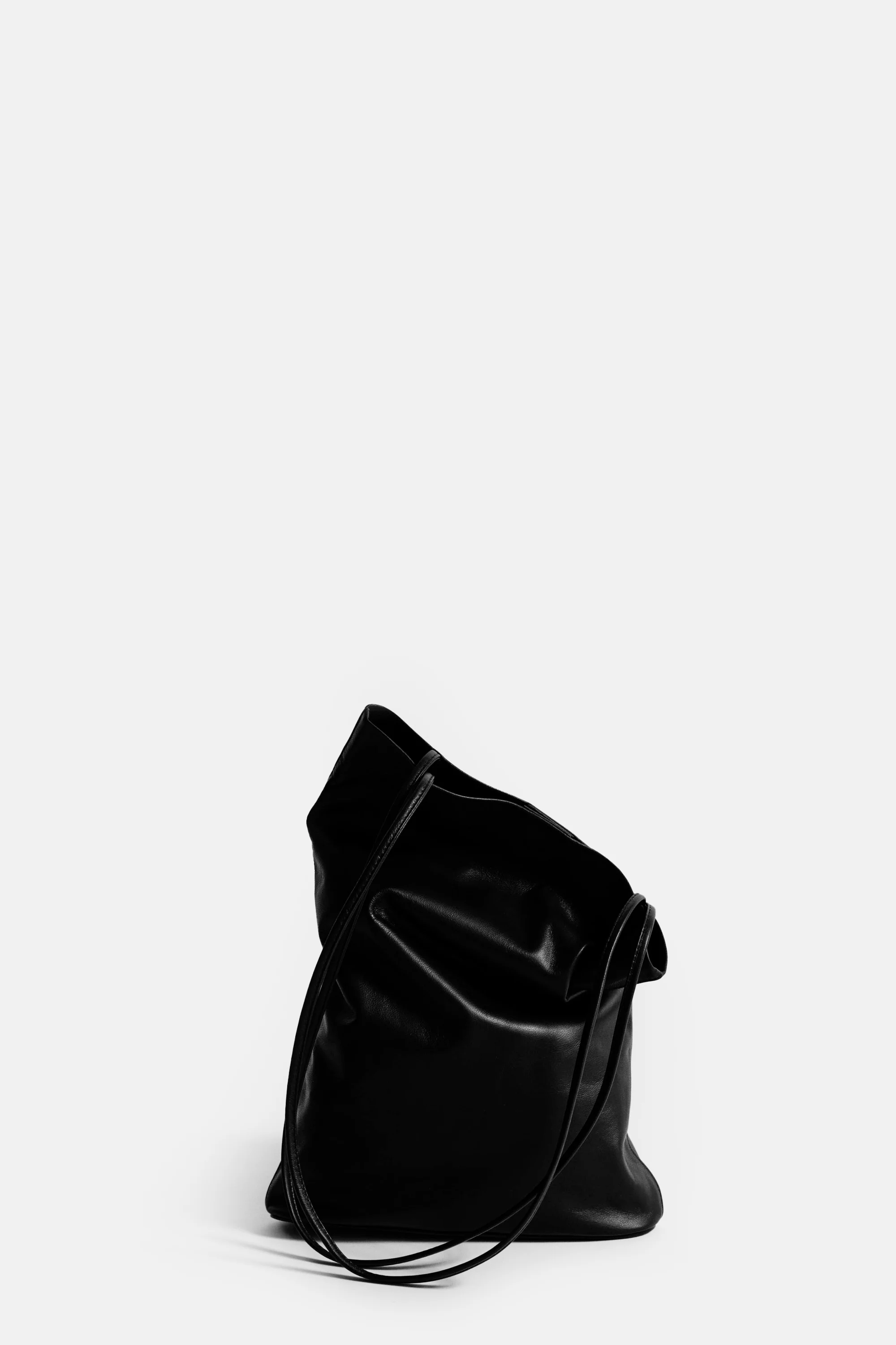 Black Narrow Oval Tote - Image 3
