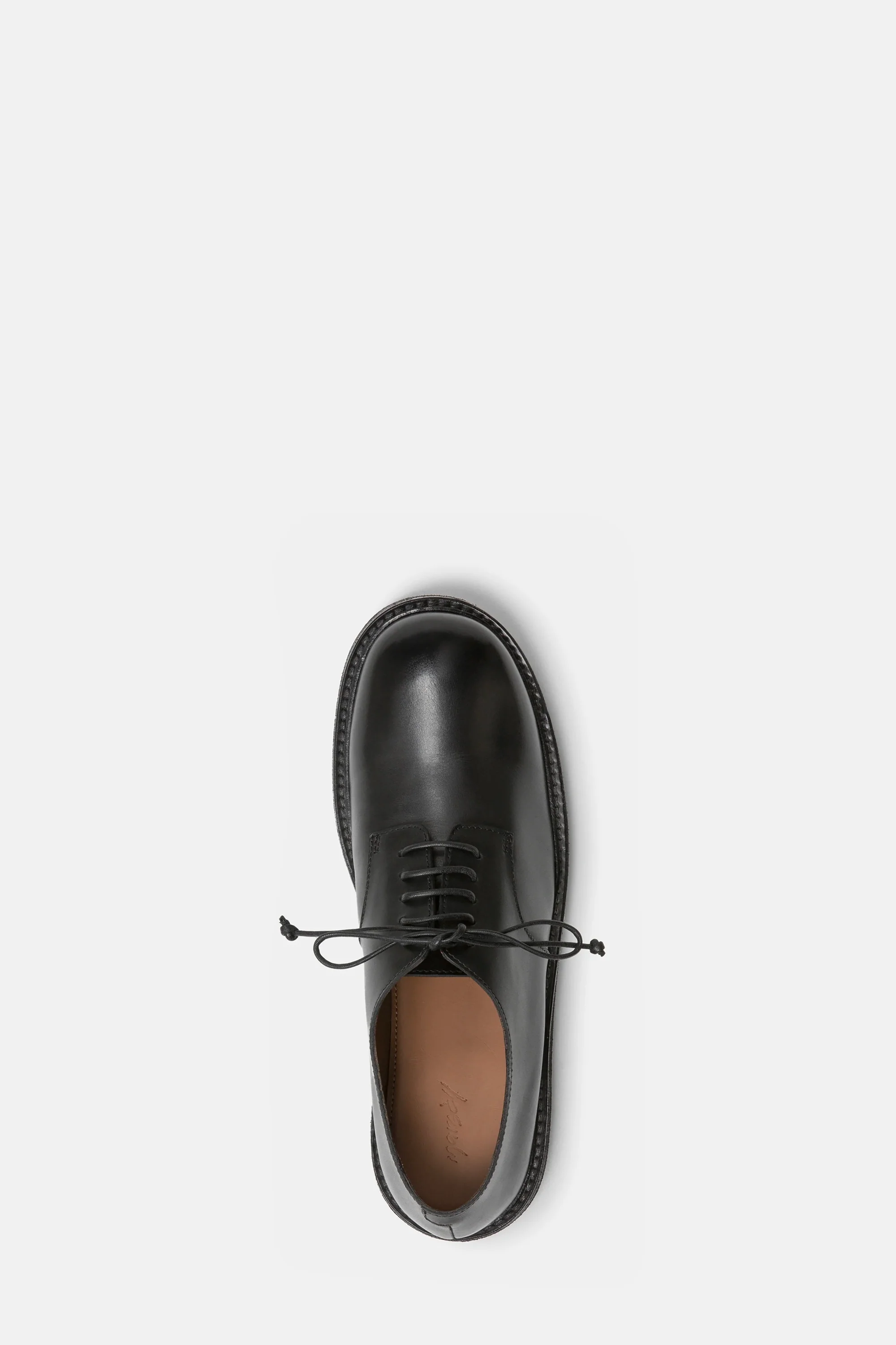 Nasello Black Leather Derby Shoes - Image 4