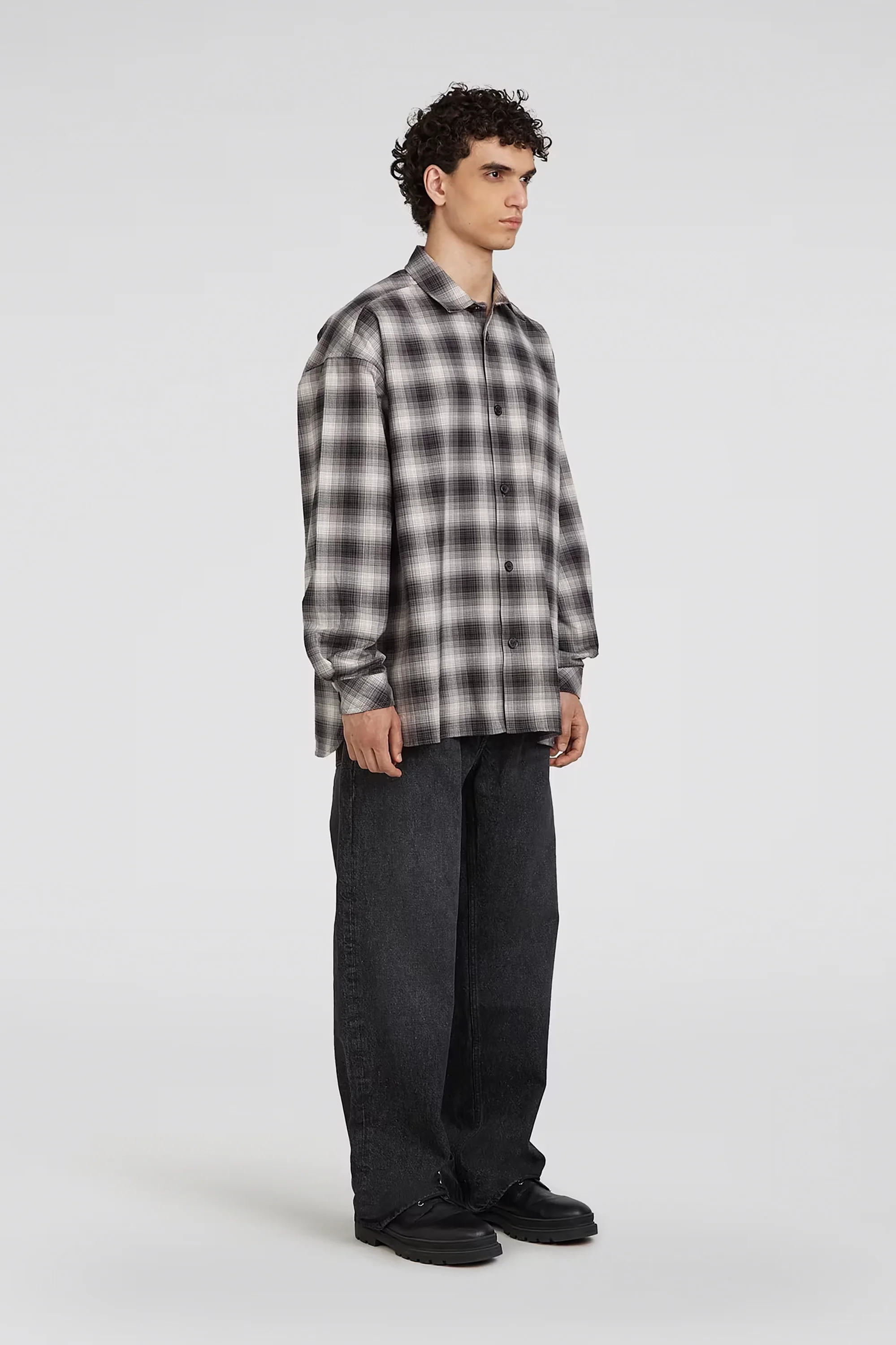 Oversized Check Shirt - Image 4