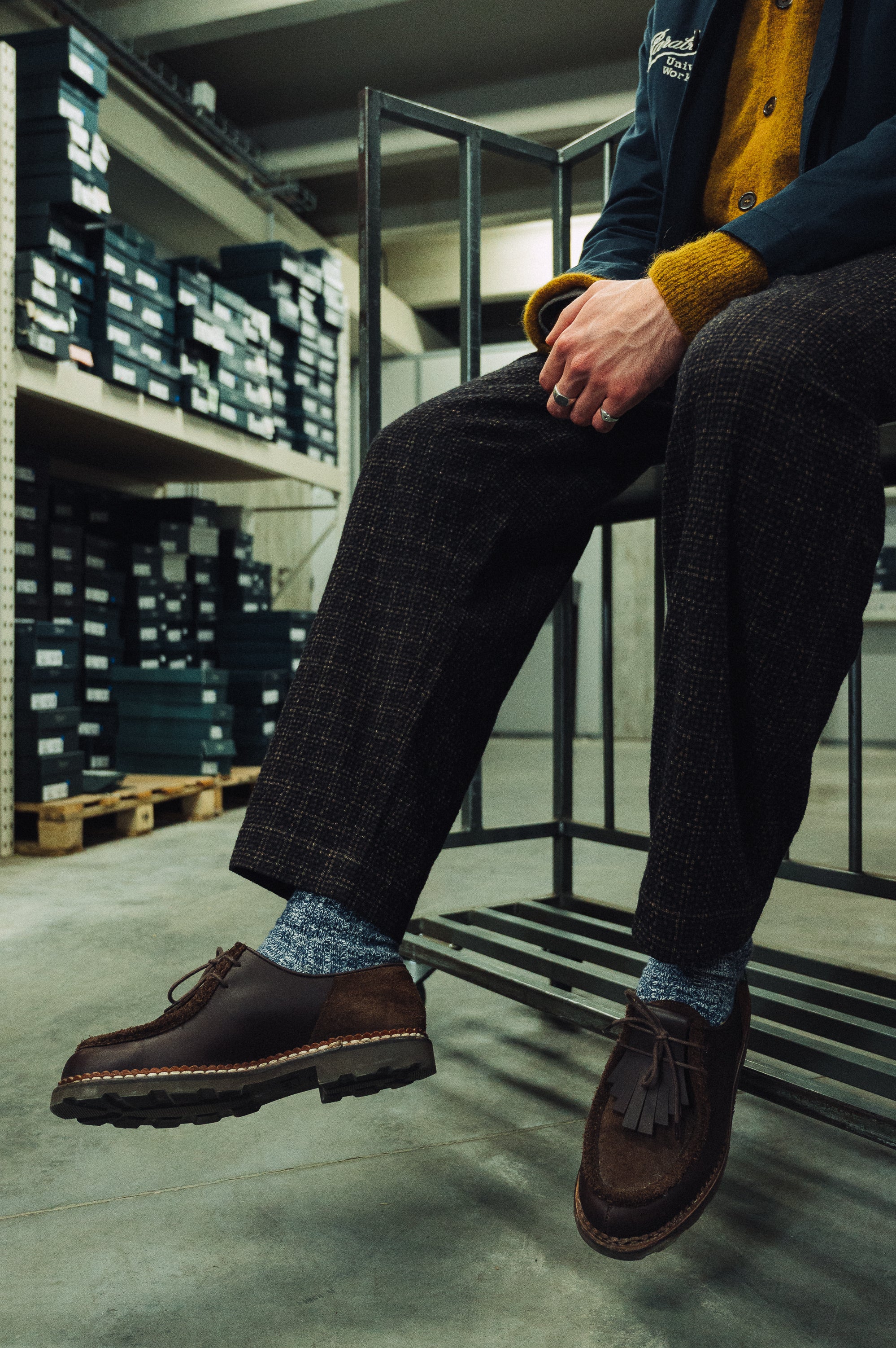 Paraboot X Universal Woorks Michael Velours Cafe - Image 10