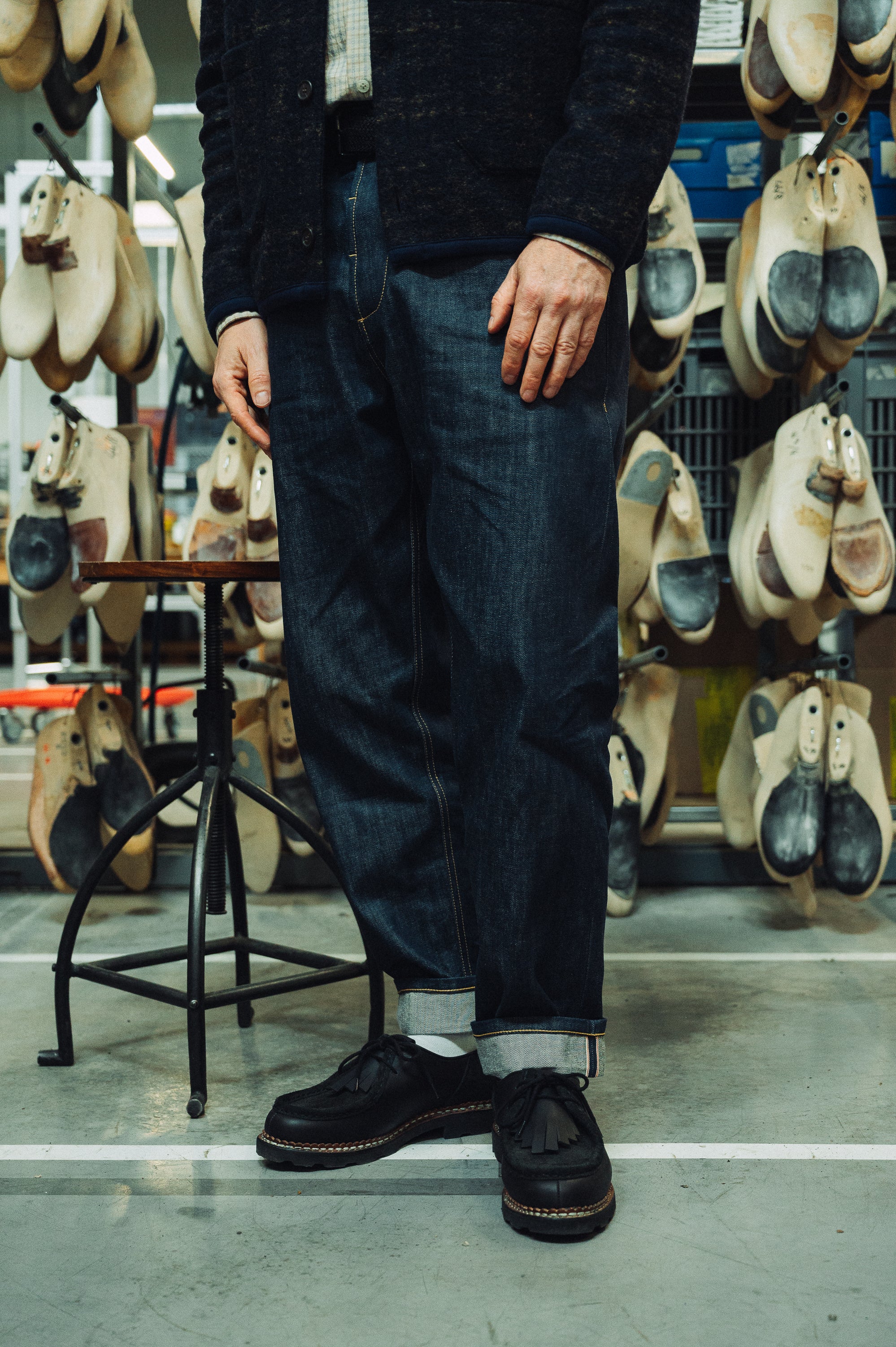 Paraboot X Universal Woorks Michael Black Velvet - Image 10