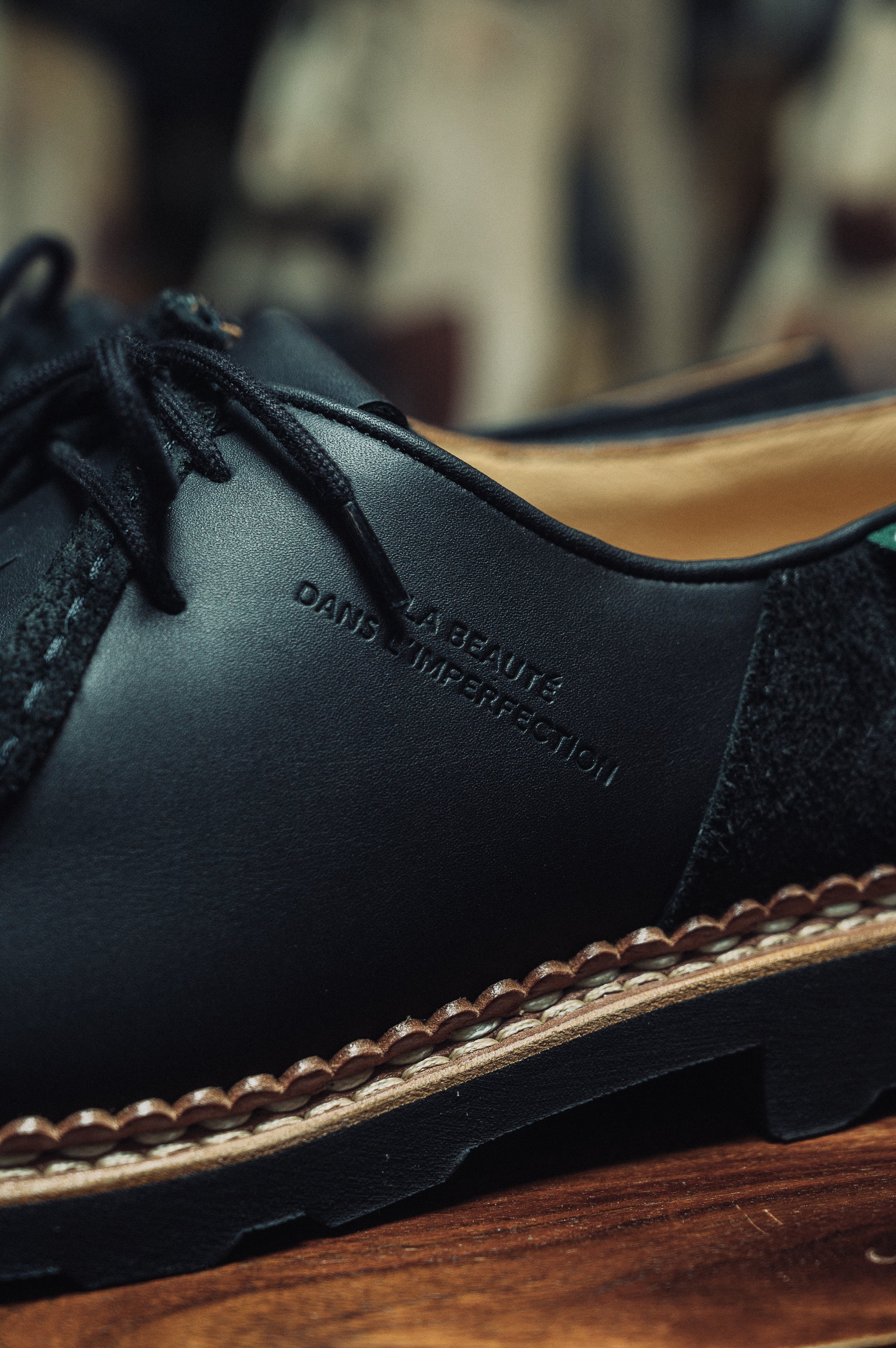 Paraboot X Universal Woorks Michael Black Velvet - Image 9