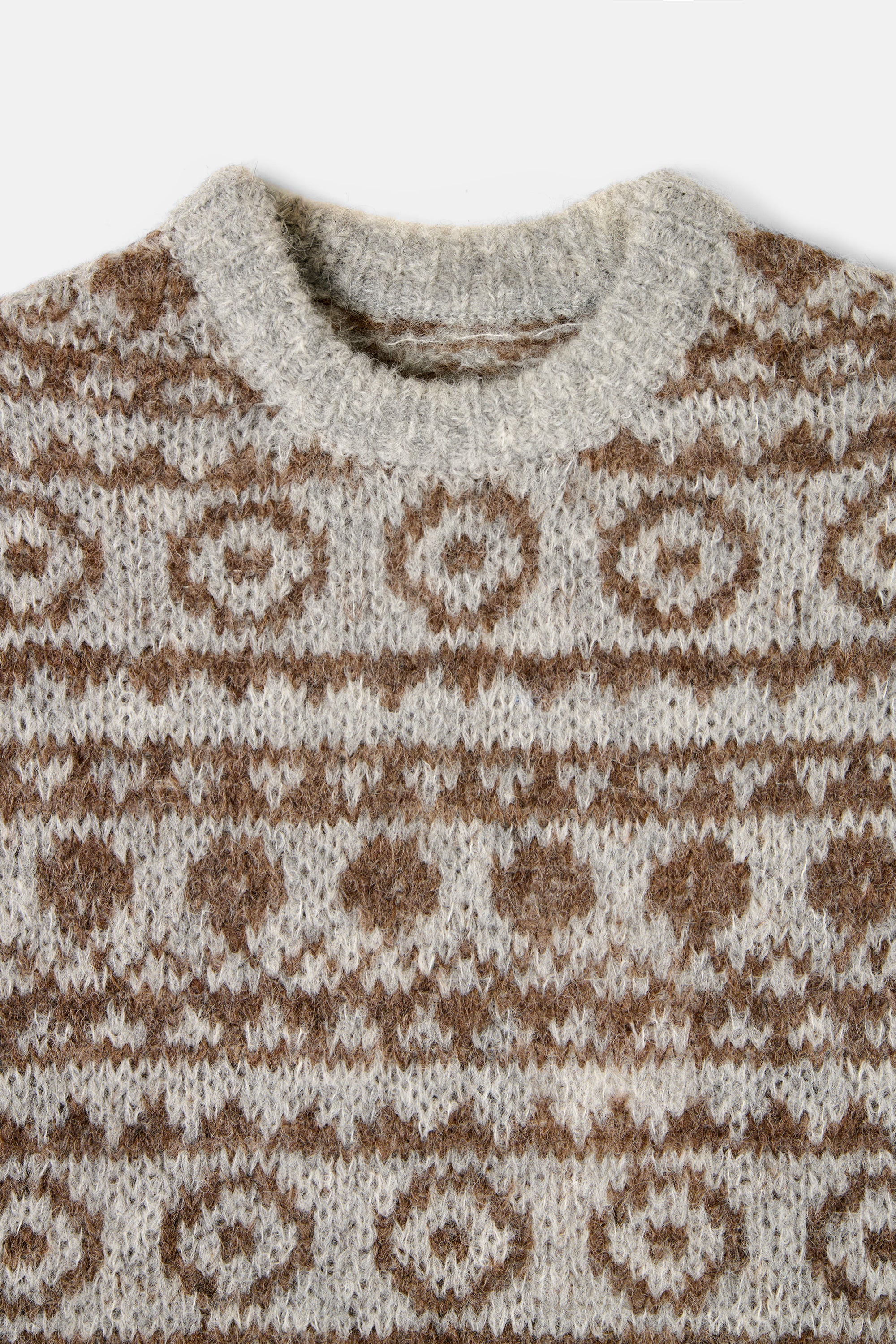 Pullover Round Neck Sleeveless Circles Jacquard - Image 3