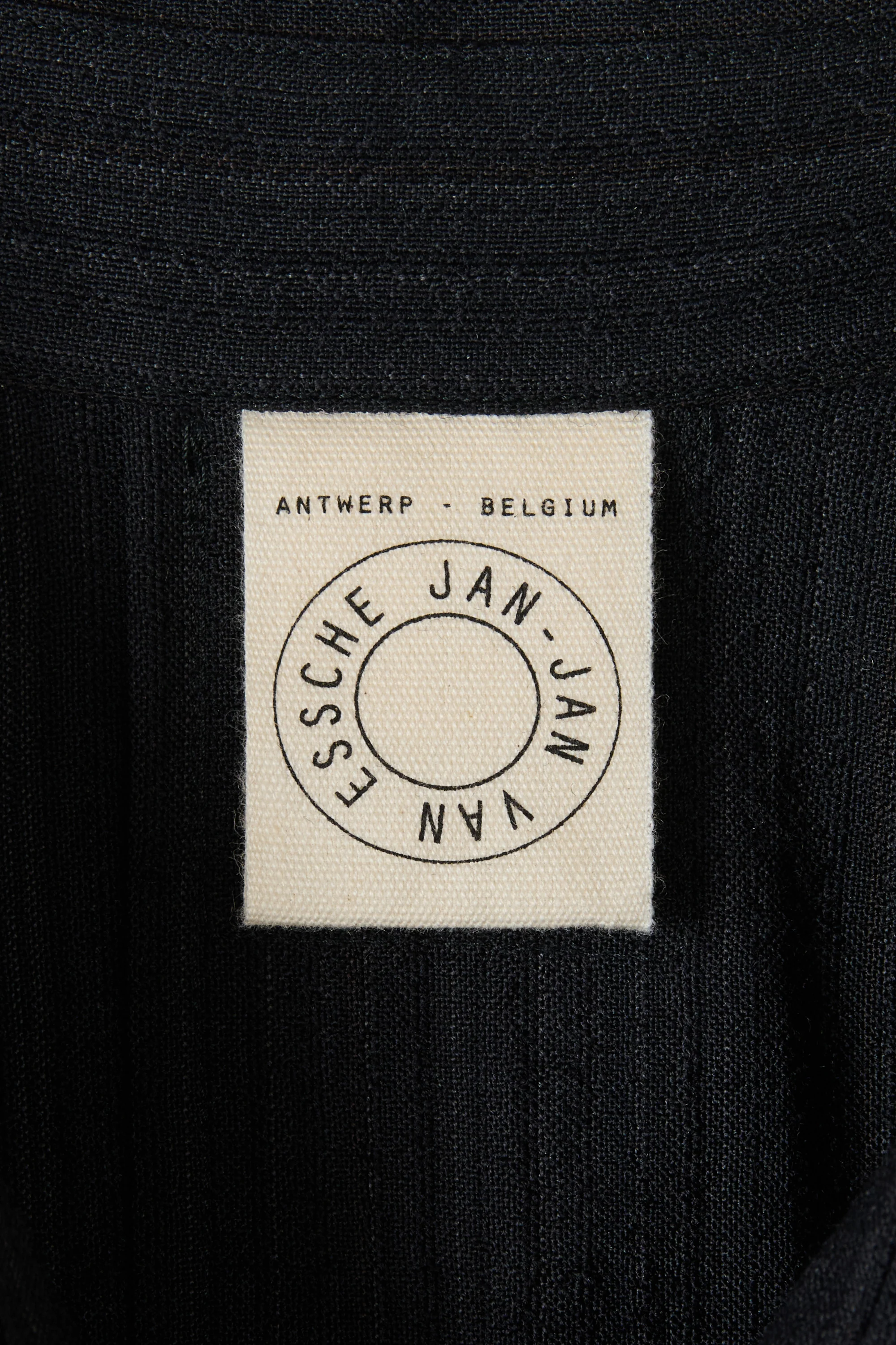 Dark Striped Regular Fit Wool Shirt - Image 5
