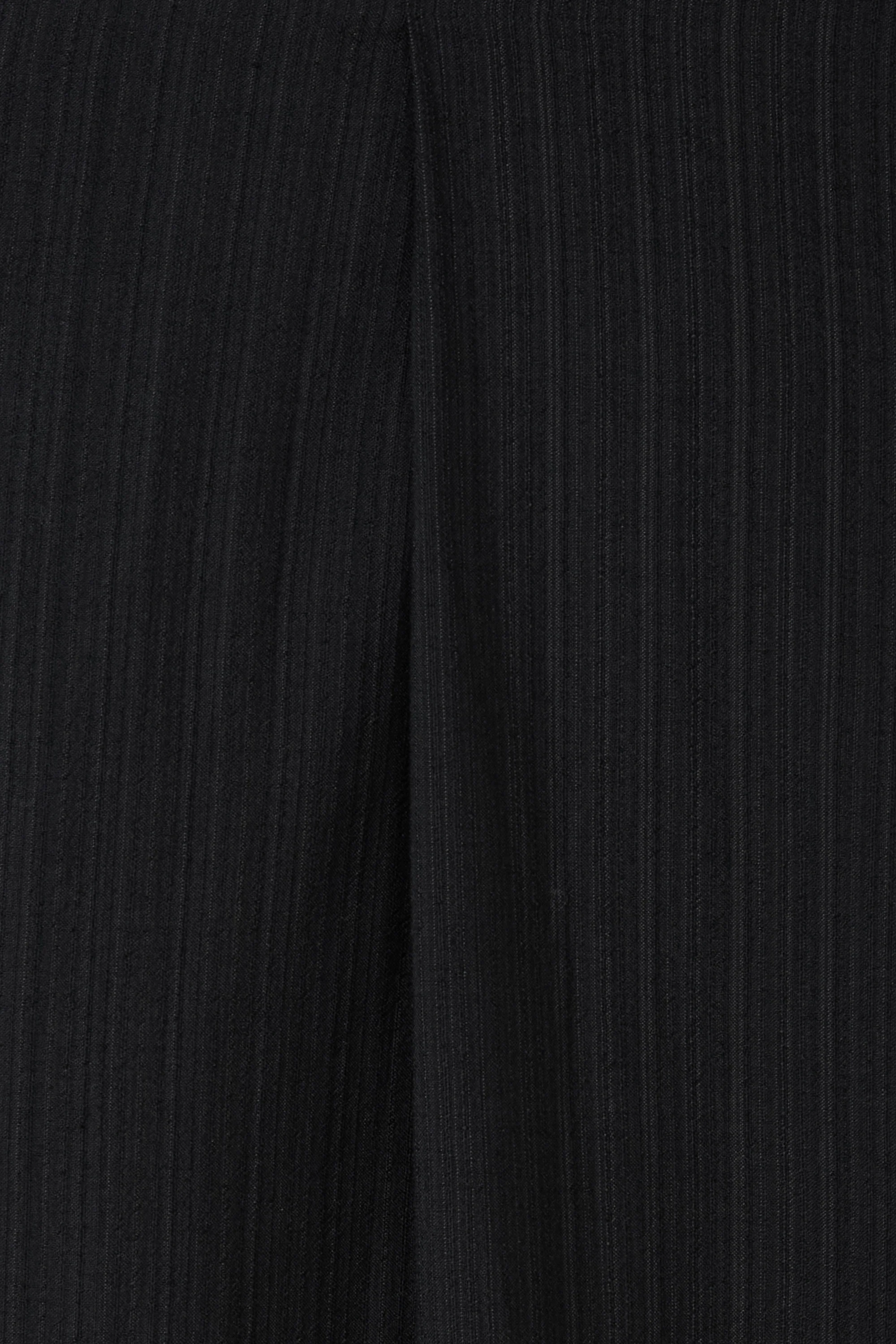 Dark Striped Regular Fit Wool Shirt - Image 6