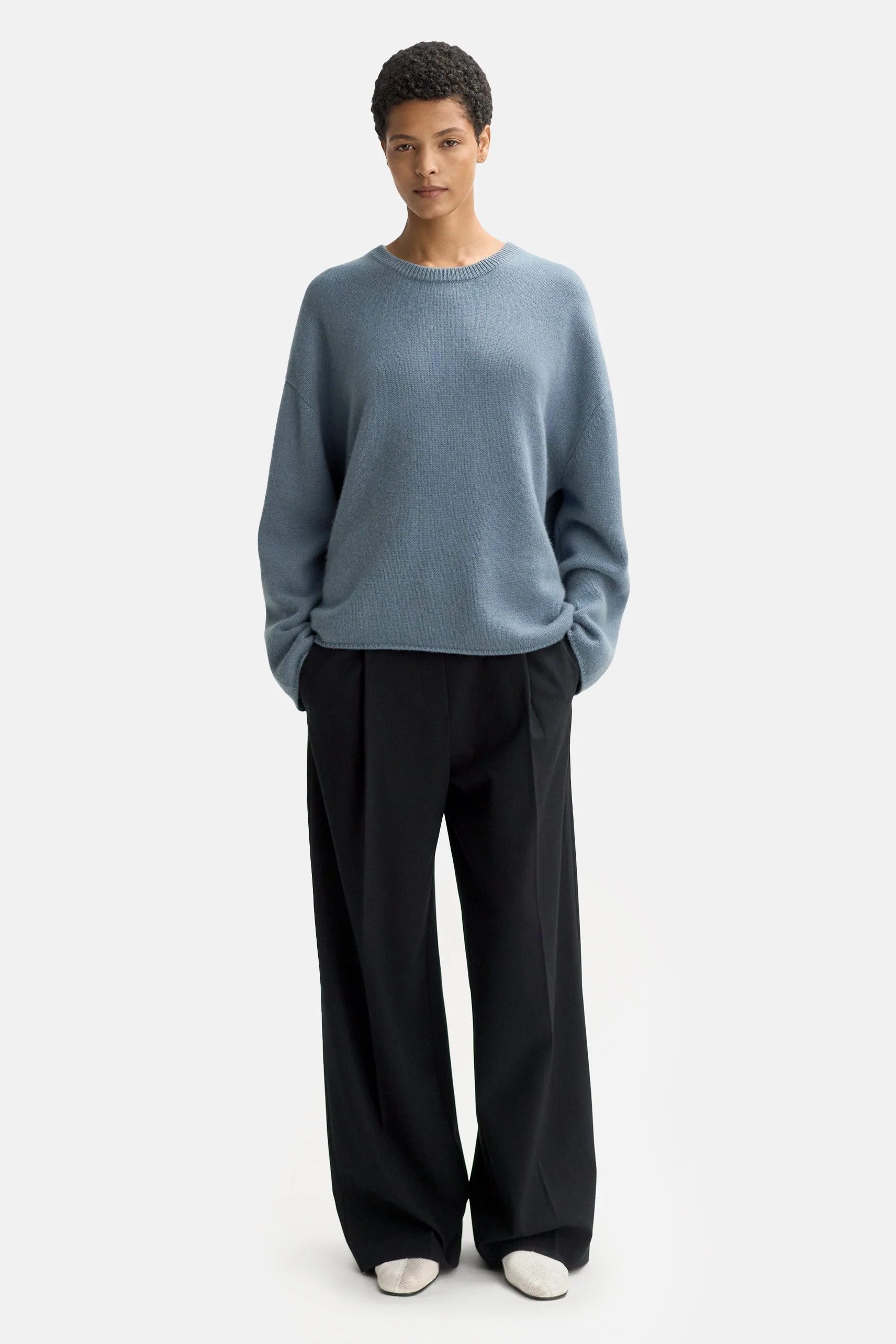 Retro Blue Relaxed Fit Crewneck - Image 2