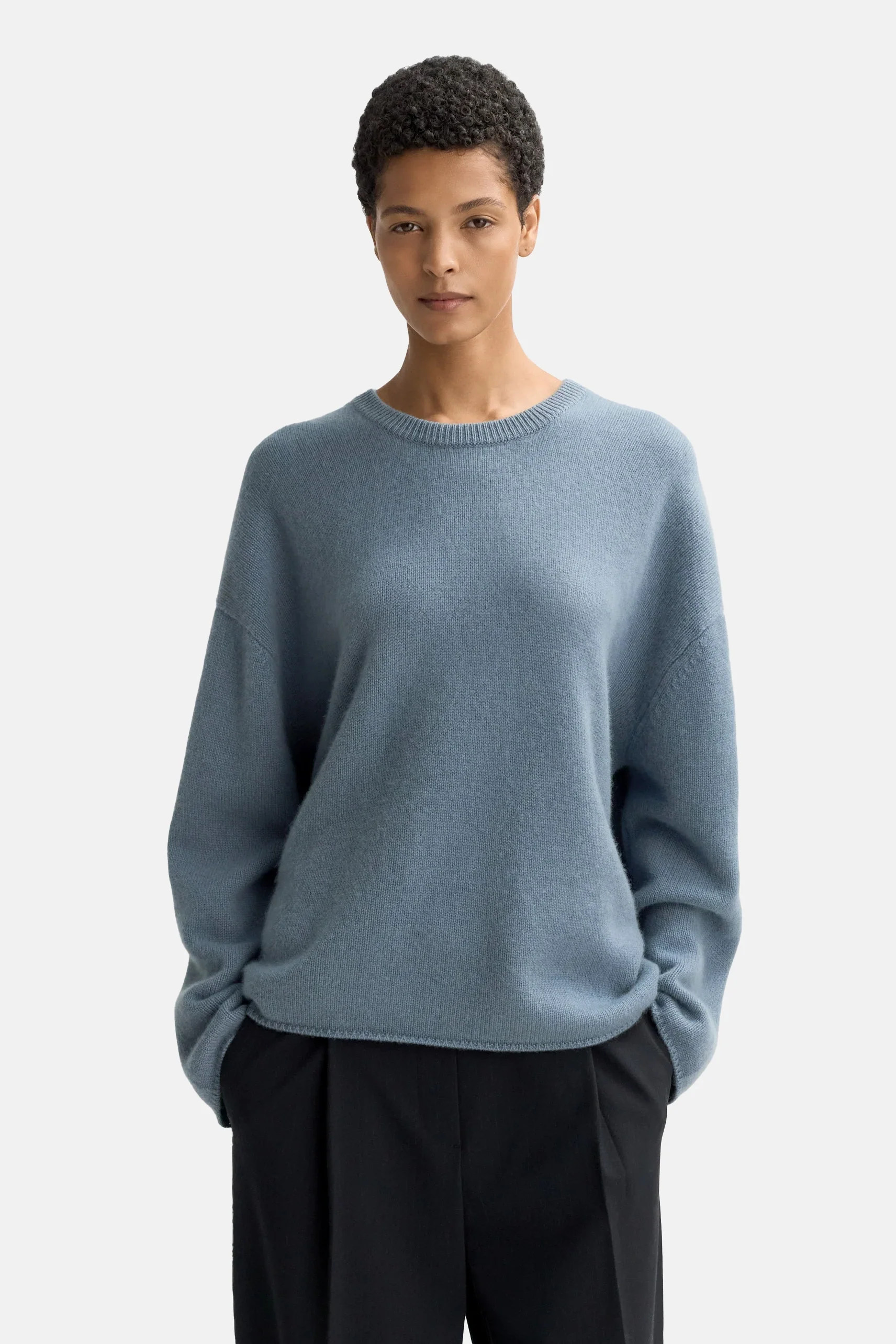 Retro Blue Relaxed Fit Crewneck - Image 3