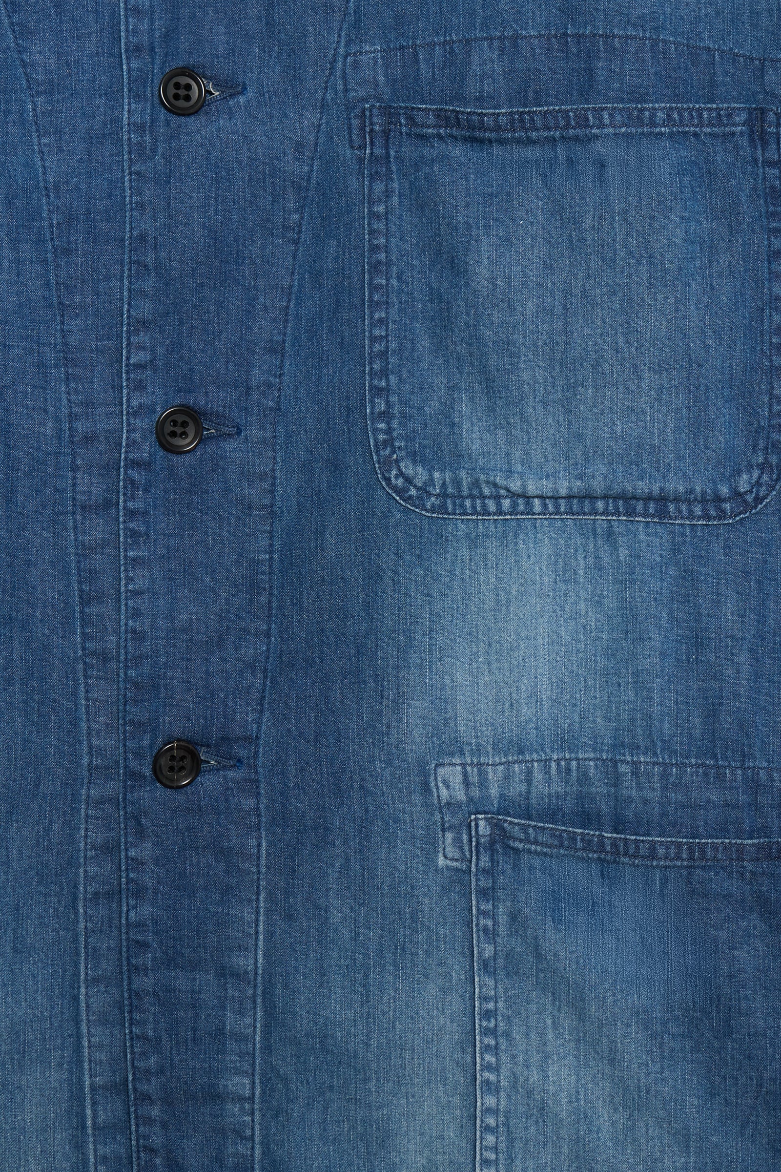 Light Denim Coverall Jacket - Image 4