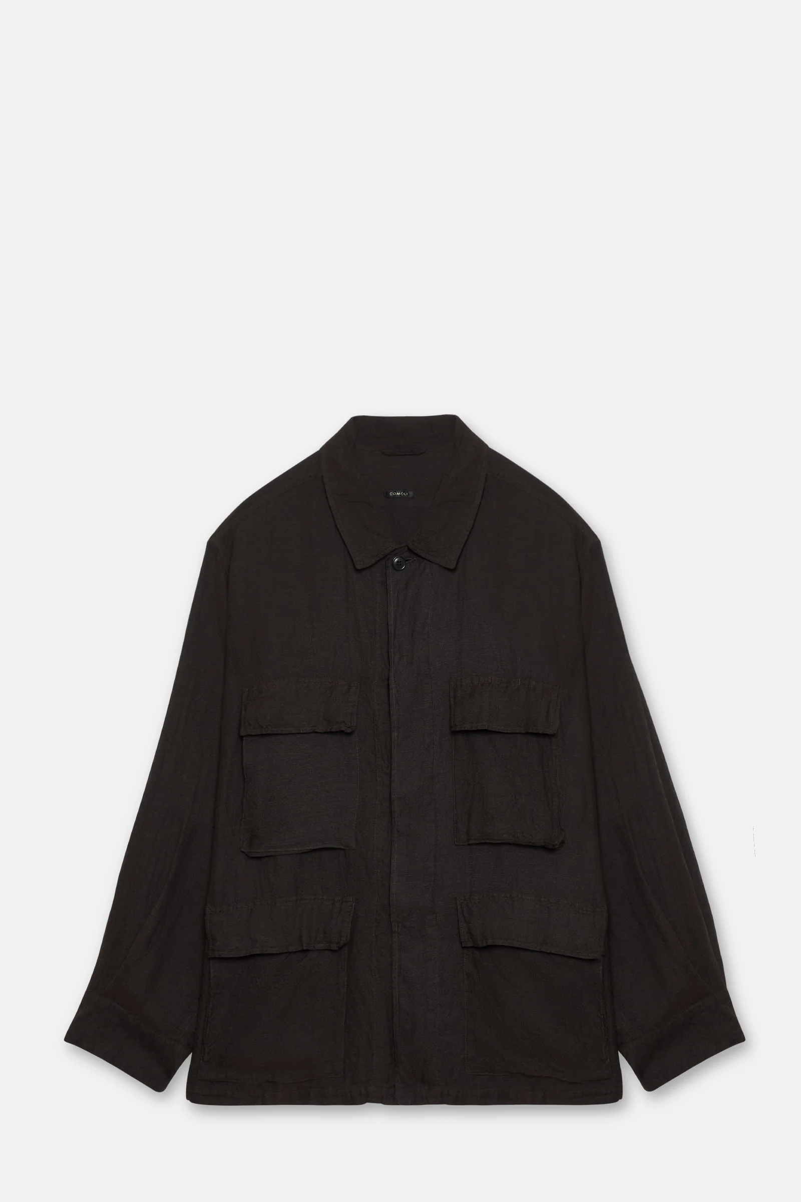 Brown Cotton Silk B.D.U. Jacket