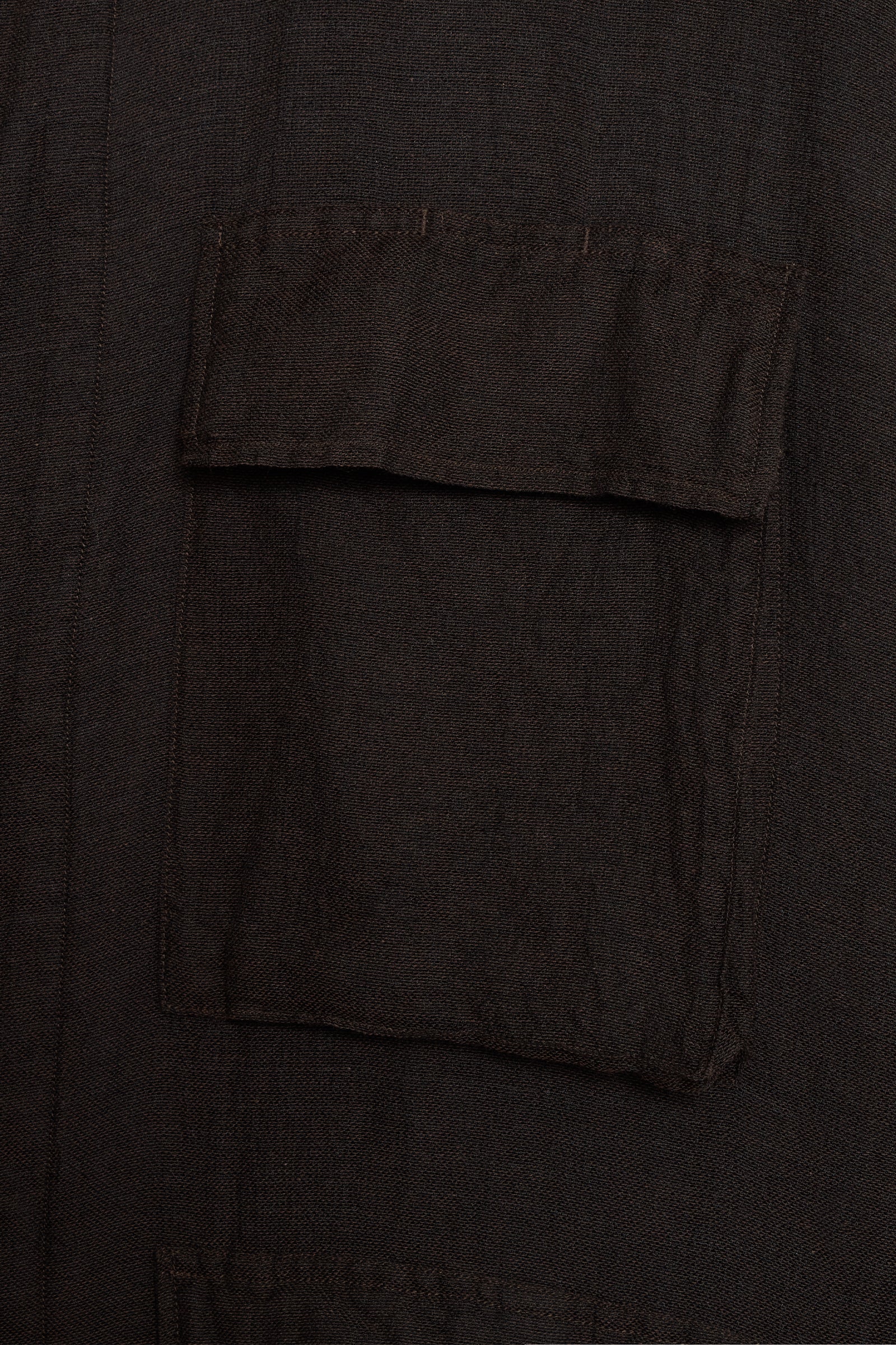 Brown Cotton Silk B.D.U. Jacket - Image 4