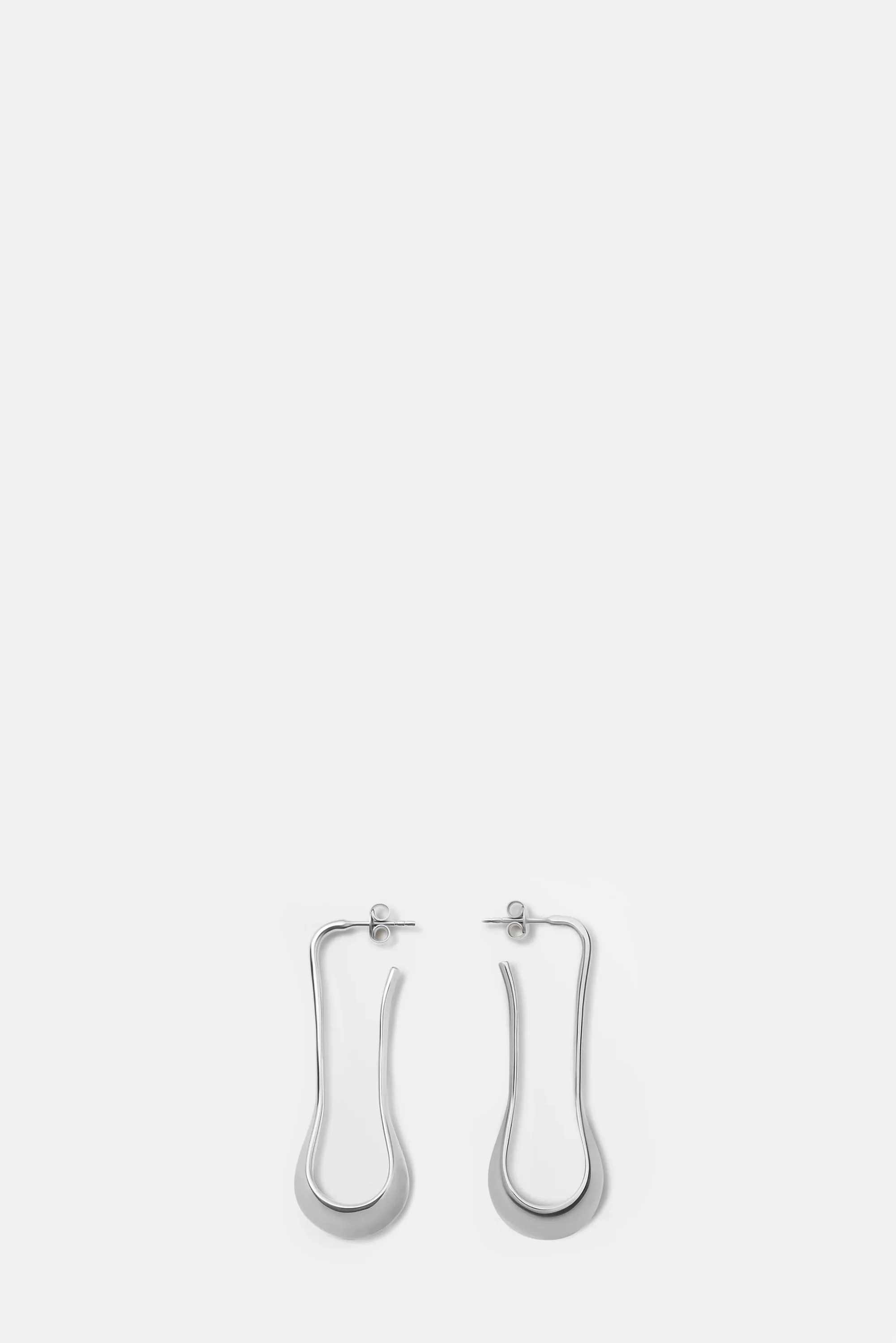 Silver Short Drop Earrings