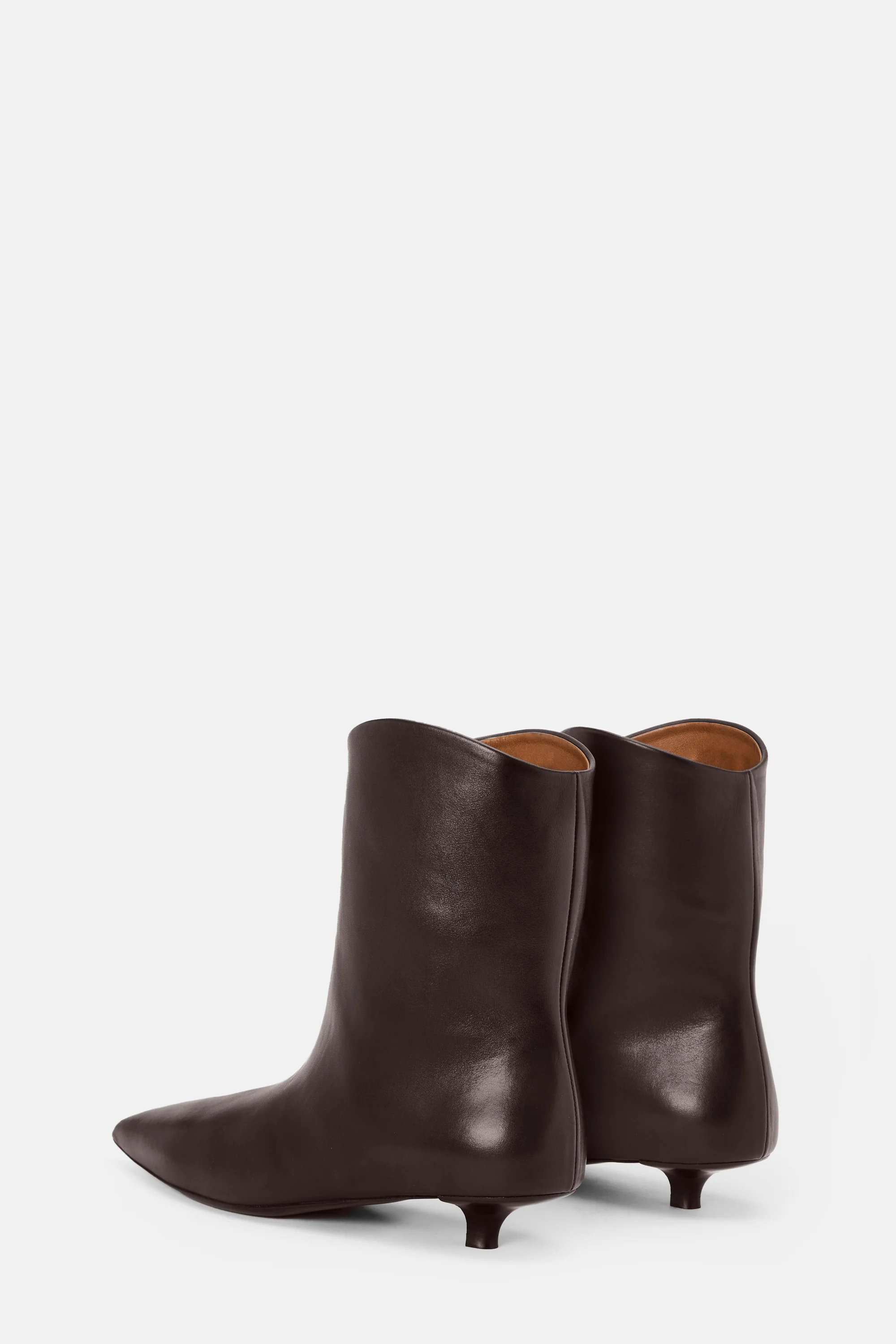Spino Texano Dark Brown Leather Ankle Boots - Image 3