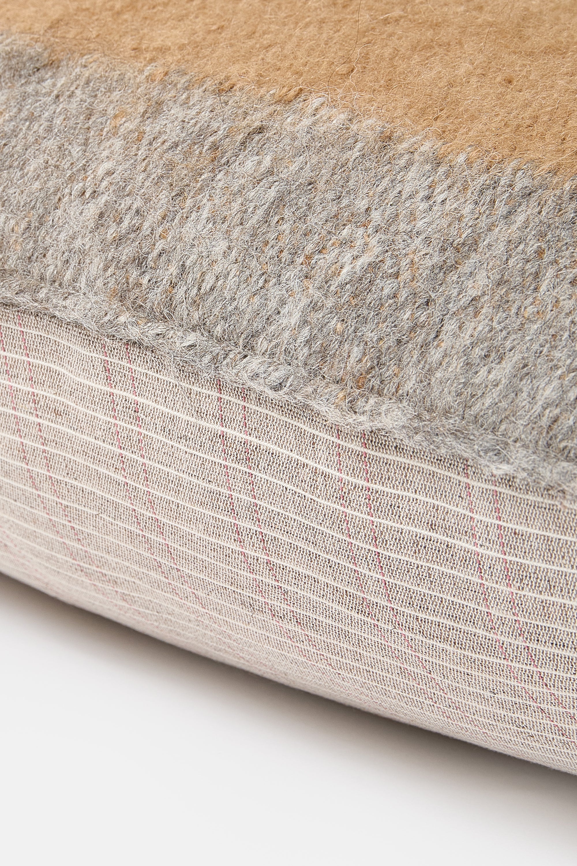 Camel Grey Stitched Pillowcase - Image 6