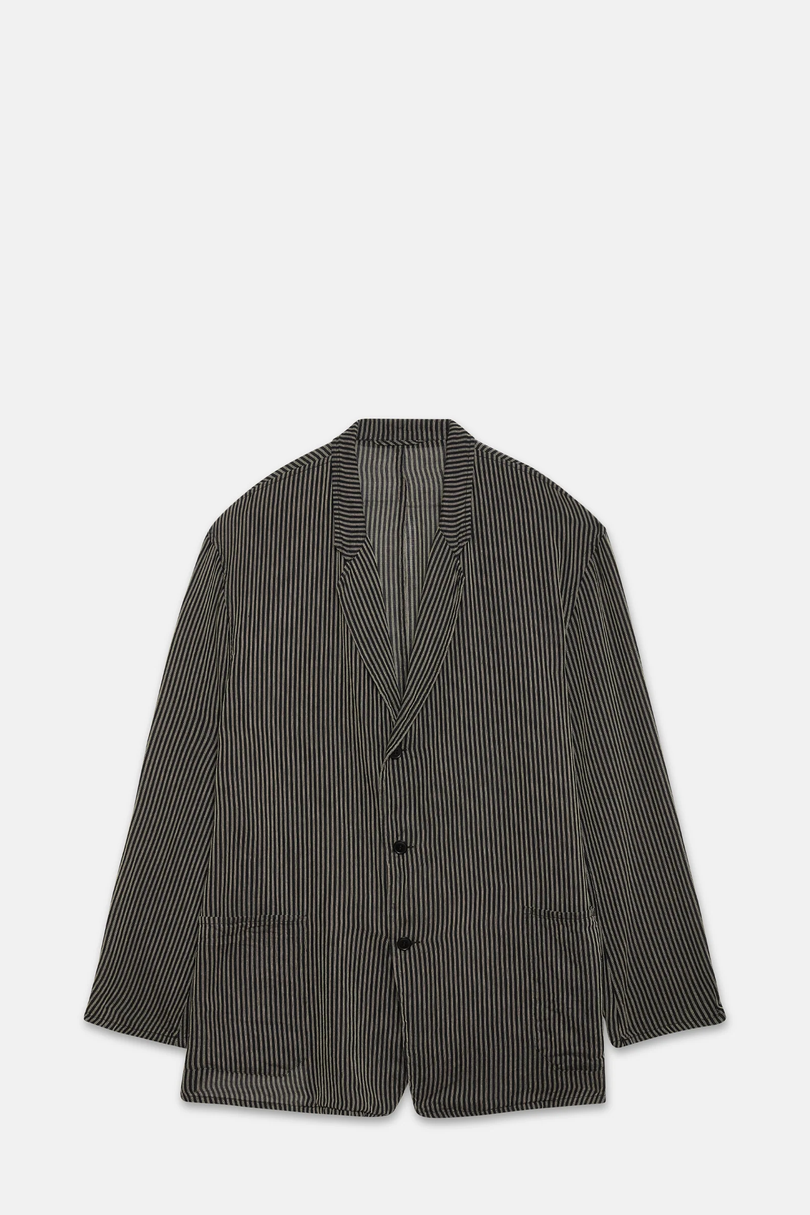 Stripe Silk Jacket