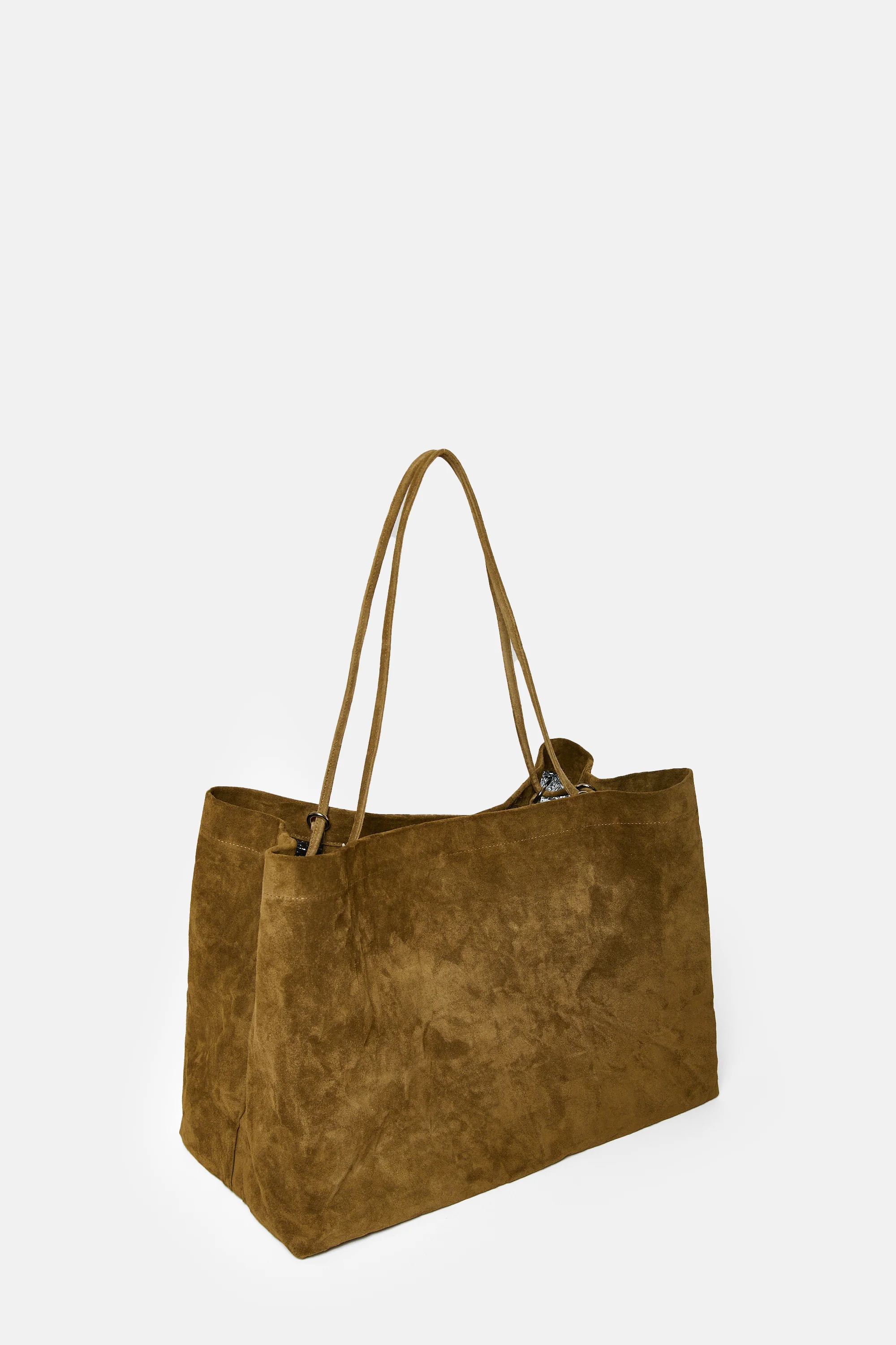 Avana Suede Leather Maxi Basket - Image 3