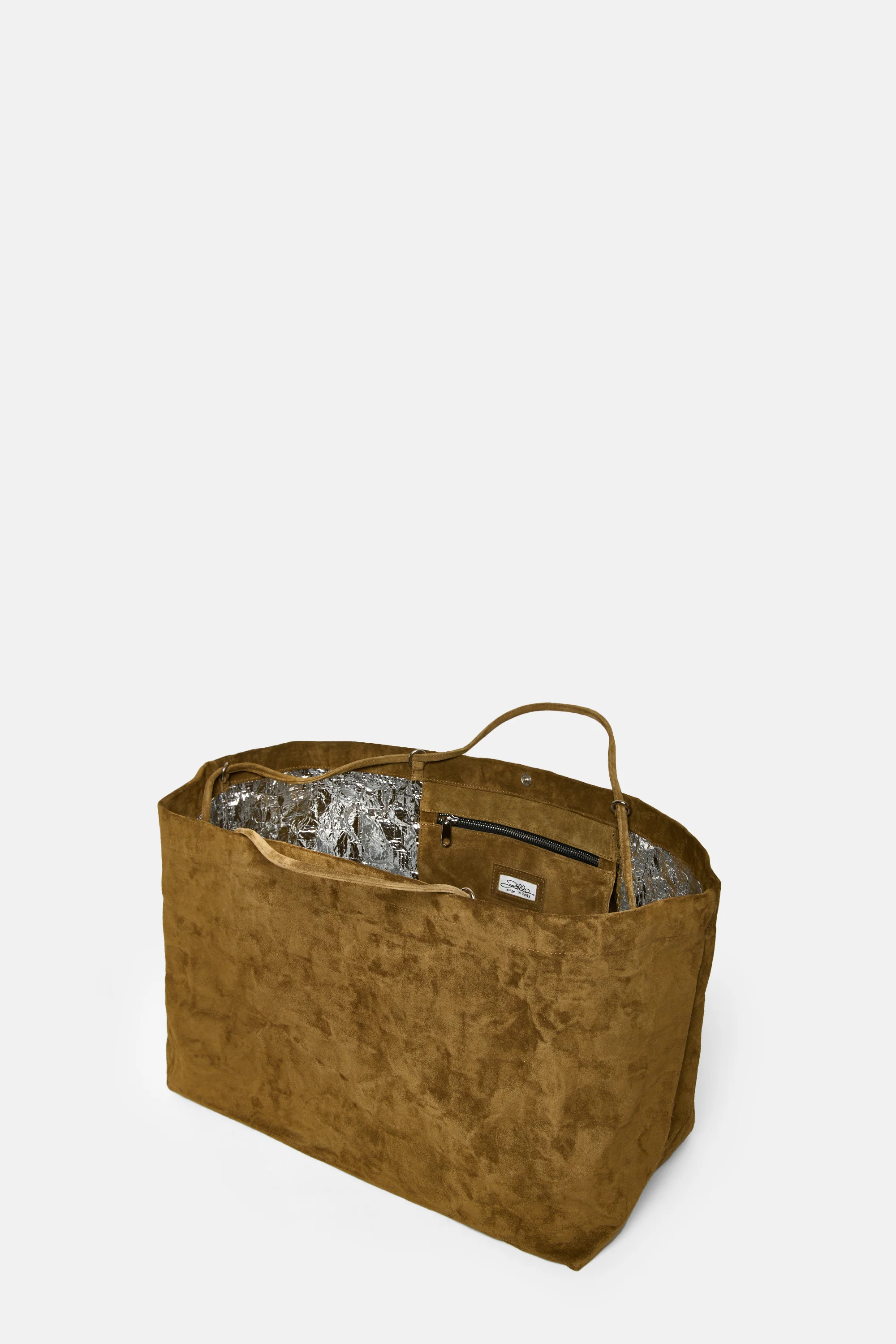 Avana Suede Leather Maxi Basket - Image 4
