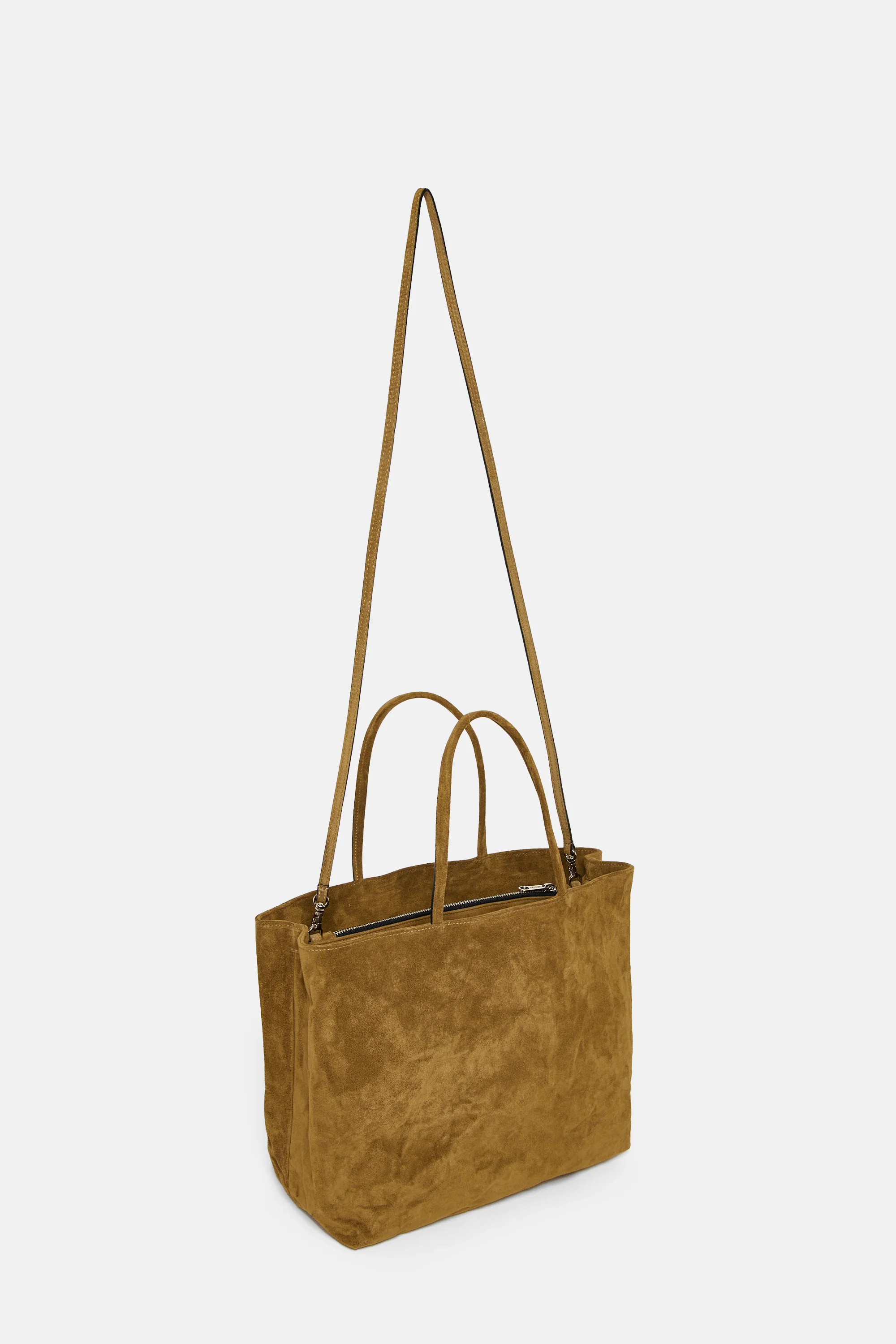 Avana Suede Leather Medium City Shopper - Image 3