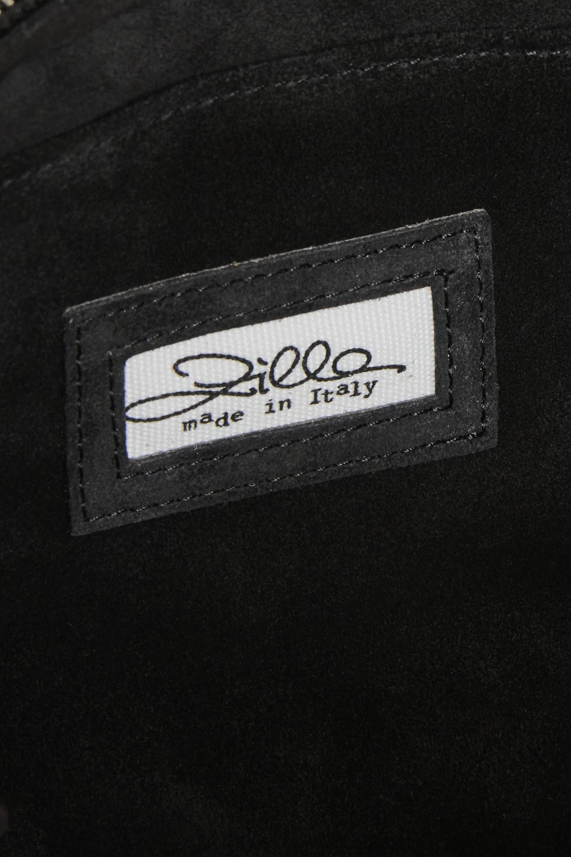 Black Suede Leather Mini City Shopper - Image 6